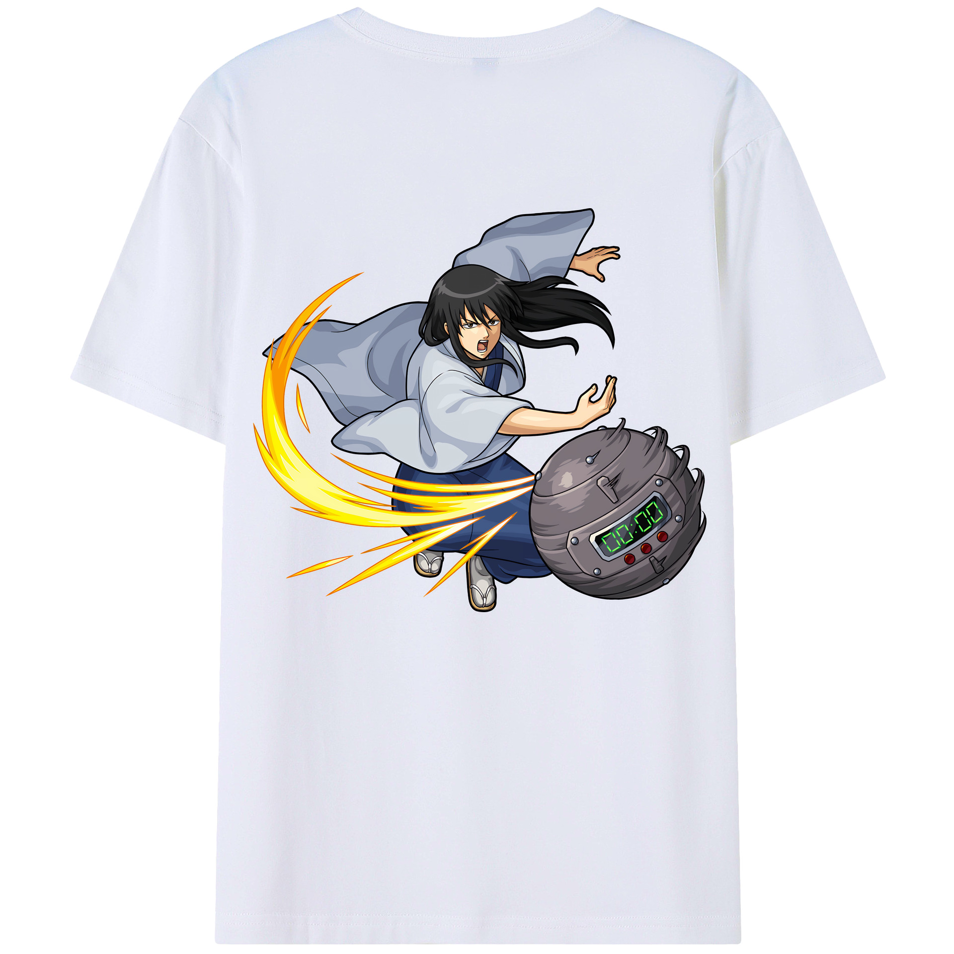 （画像用） ぎんたま 坂田銀時（さかたぎんとき） 神楽 志村新八（しむら しんぱち） GINTAMA Sakata Gintoki Kagura Shimura Shinpachi 綿100％ メンズ半袖Tシャツ（バックプリント） 通気性