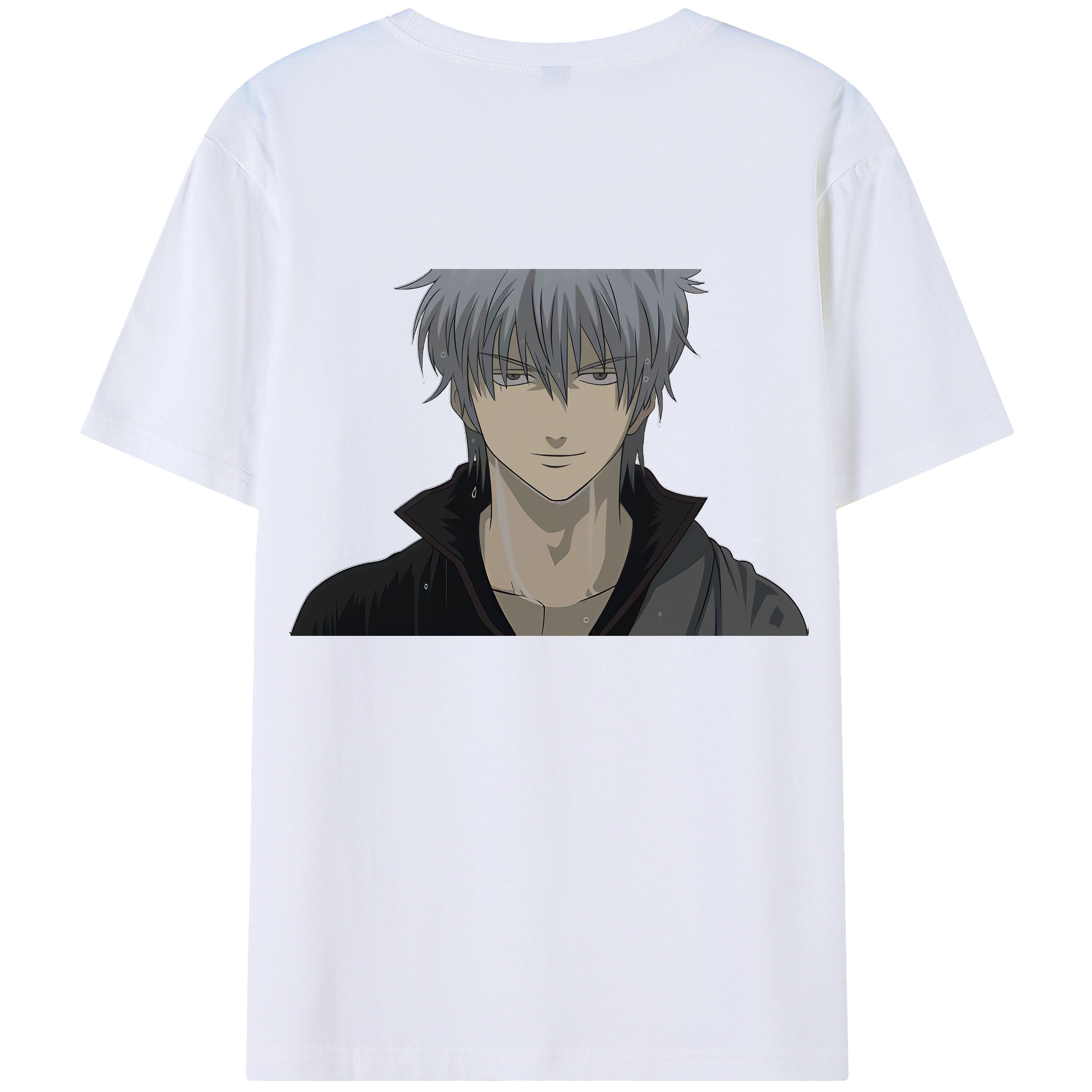 （画像用） ぎんたま 坂田銀時（さかたぎんとき） 神楽 志村新八（しむら しんぱち） GINTAMA Sakata Gintoki Kagura Shimura Shinpachi 綿100％ メンズ半袖Tシャツ（バックプリント） 通気性