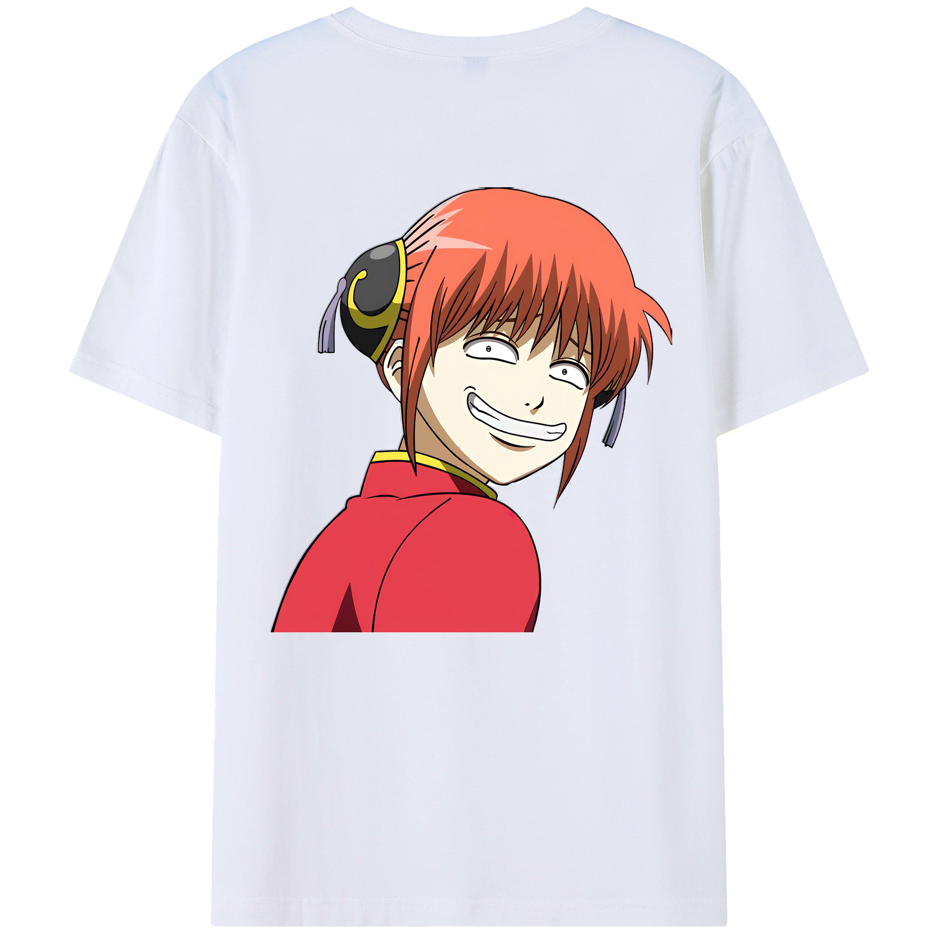 （画像用） ぎんたま 坂田銀時（さかたぎんとき） 神楽 志村新八（しむら しんぱち） GINTAMA Sakata Gintoki Kagura Shimura Shinpachi 綿100％ メンズ半袖Tシャツ（バックプリント） 通気性