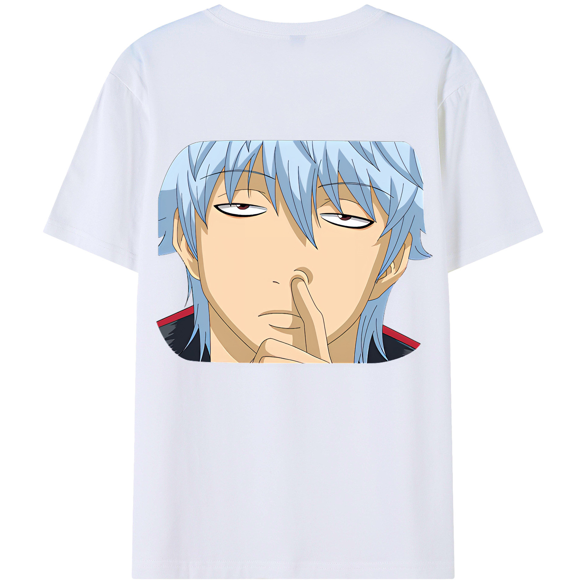 （画像用） ぎんたま 坂田銀時（さかたぎんとき） 神楽 志村新八（しむら しんぱち） GINTAMA Sakata Gintoki Kagura Shimura Shinpachi 綿100％ メンズ半袖Tシャツ（バックプリント） 通気性