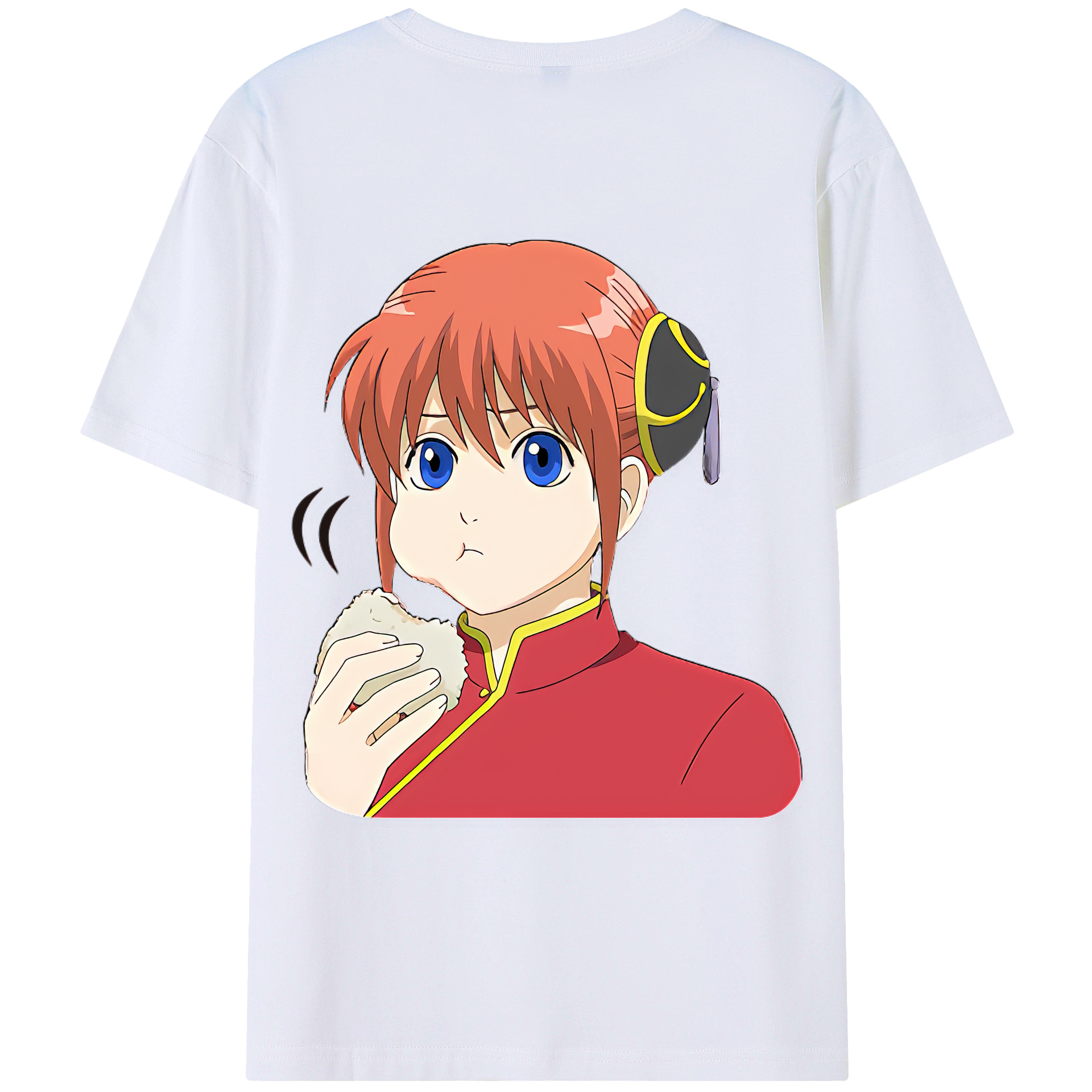 （画像用） ぎんたま 坂田銀時（さかたぎんとき） 神楽 志村新八（しむら しんぱち） GINTAMA Sakata Gintoki Kagura Shimura Shinpachi 綿100％ メンズ半袖Tシャツ（バックプリント） 通気性