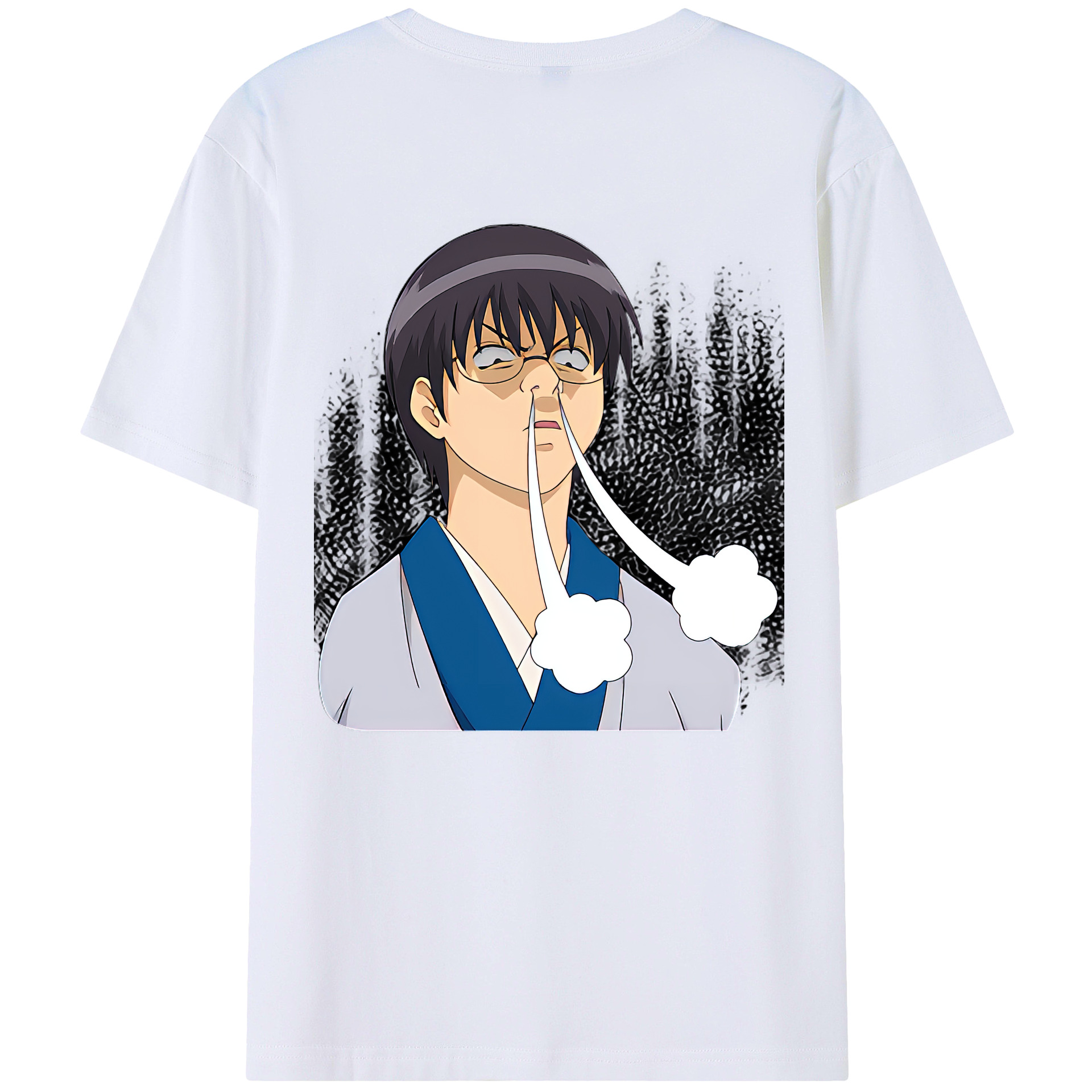 （画像用） ぎんたま 坂田銀時（さかたぎんとき） 神楽 志村新八（しむら しんぱち） GINTAMA Sakata Gintoki Kagura Shimura Shinpachi 綿100％ メンズ半袖Tシャツ（バックプリント） 通気性