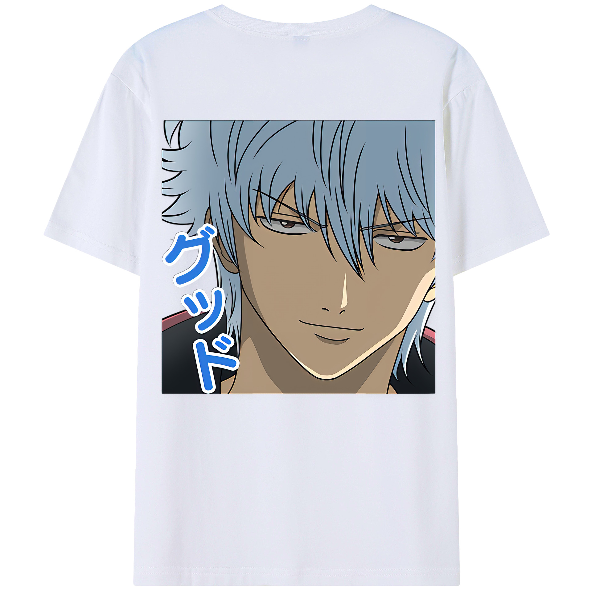（画像用） ぎんたま 坂田銀時（さかたぎんとき） 神楽 志村新八（しむら しんぱち） GINTAMA Sakata Gintoki Kagura Shimura Shinpachi 綿100％ メンズ半袖Tシャツ（バックプリント） 通気性