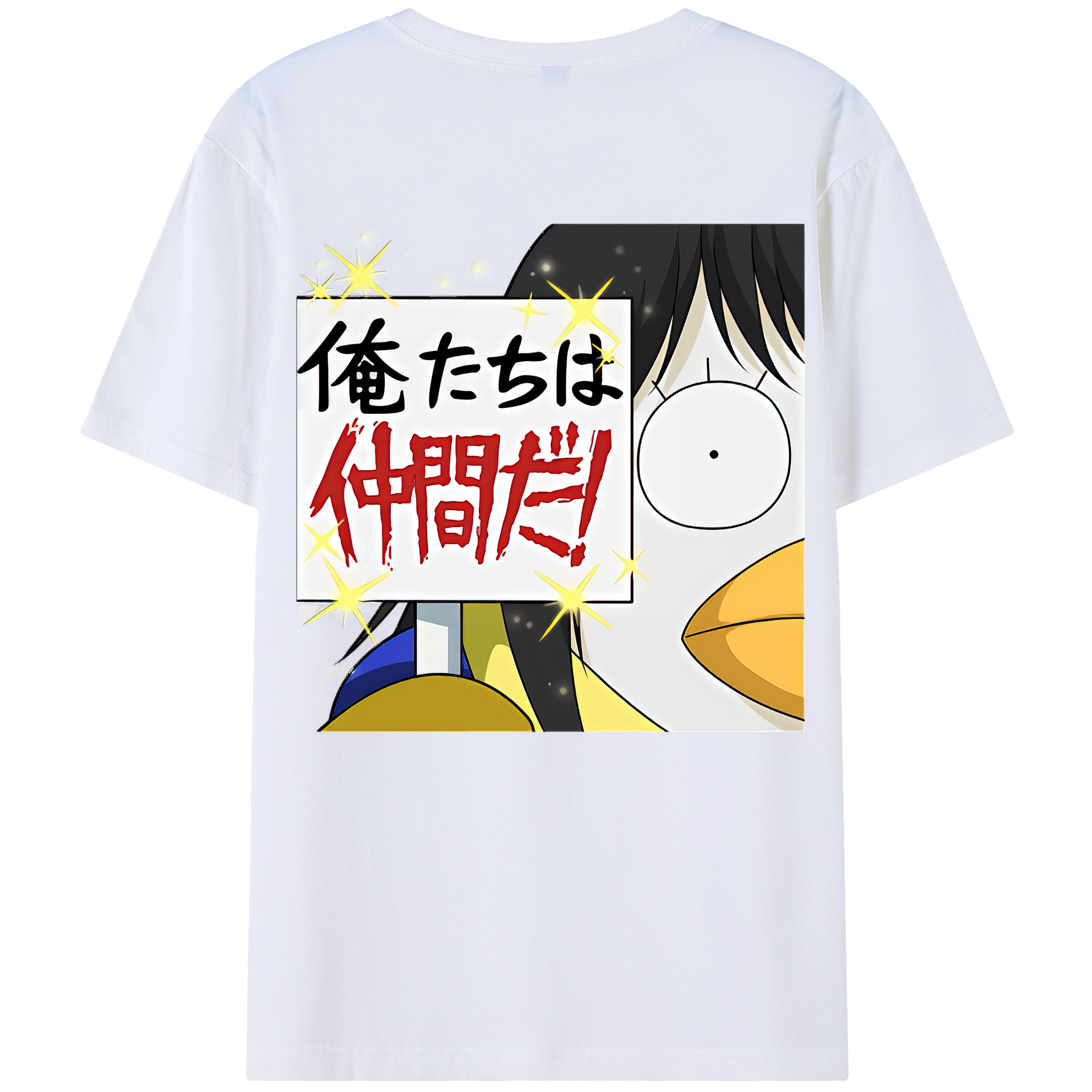 （画像用） ぎんたま 坂田銀時（さかたぎんとき） 神楽 志村新八（しむら しんぱち） GINTAMA Sakata Gintoki Kagura Shimura Shinpachi 綿100％ メンズ半袖Tシャツ（バックプリント） 通気性
