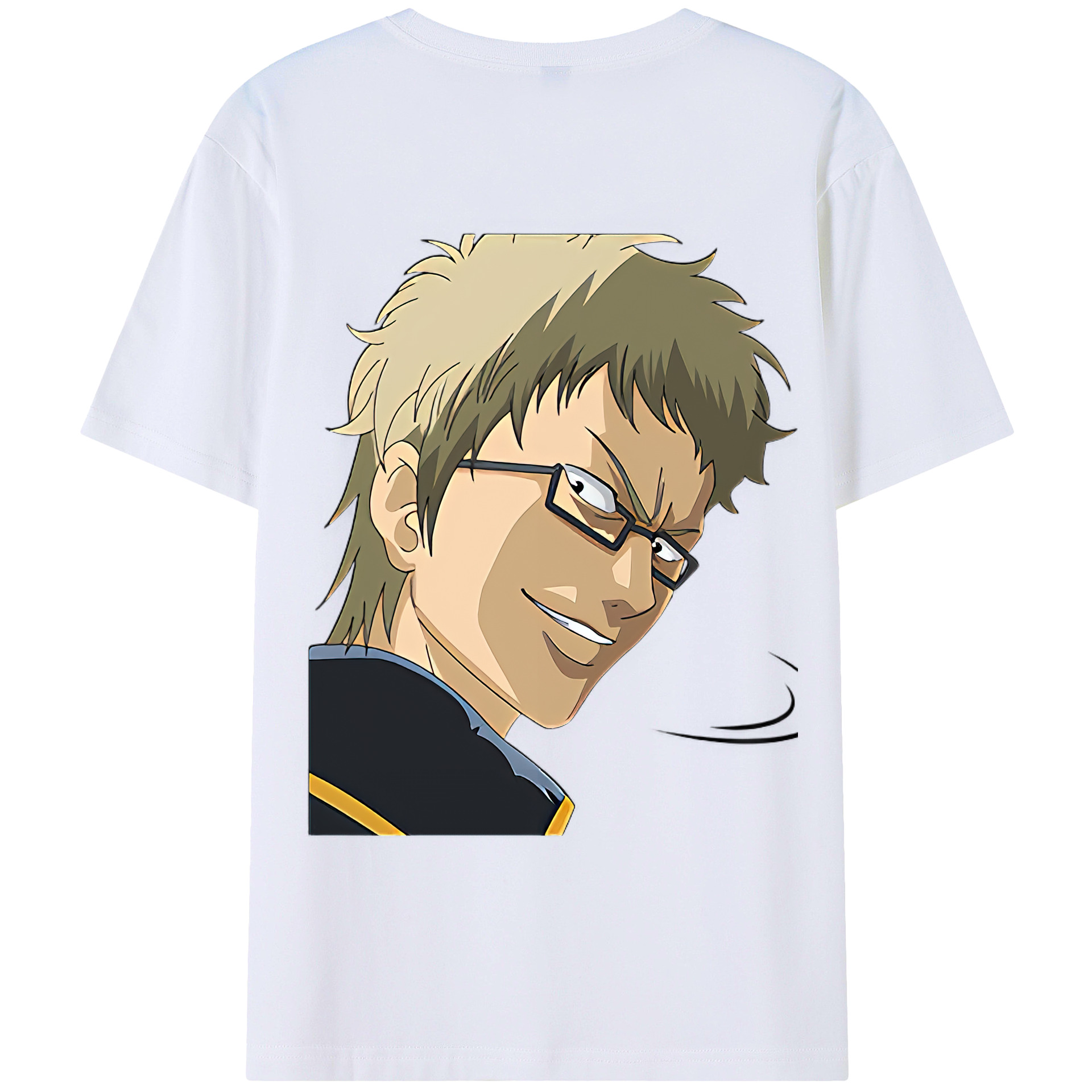 （画像用） ぎんたま 坂田銀時（さかたぎんとき） 神楽 志村新八（しむら しんぱち） GINTAMA Sakata Gintoki Kagura Shimura Shinpachi 綿100％ メンズ半袖Tシャツ（バックプリント） 通気性