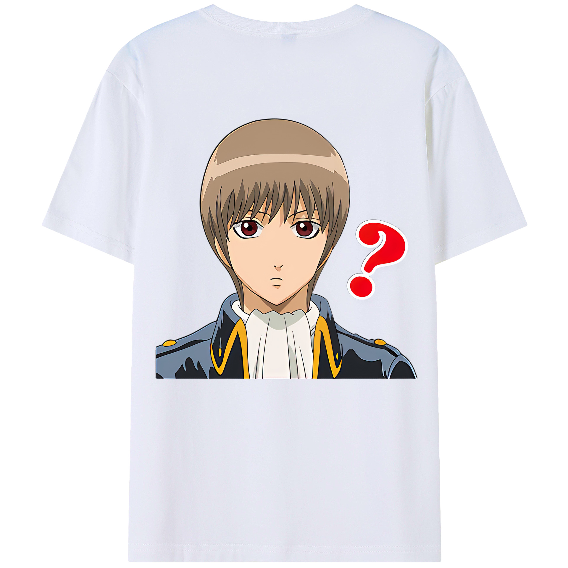 （画像用） ぎんたま 坂田銀時（さかたぎんとき） 神楽 志村新八（しむら しんぱち） GINTAMA Sakata Gintoki Kagura Shimura Shinpachi 綿100％ メンズ半袖Tシャツ（バックプリント） 通気性