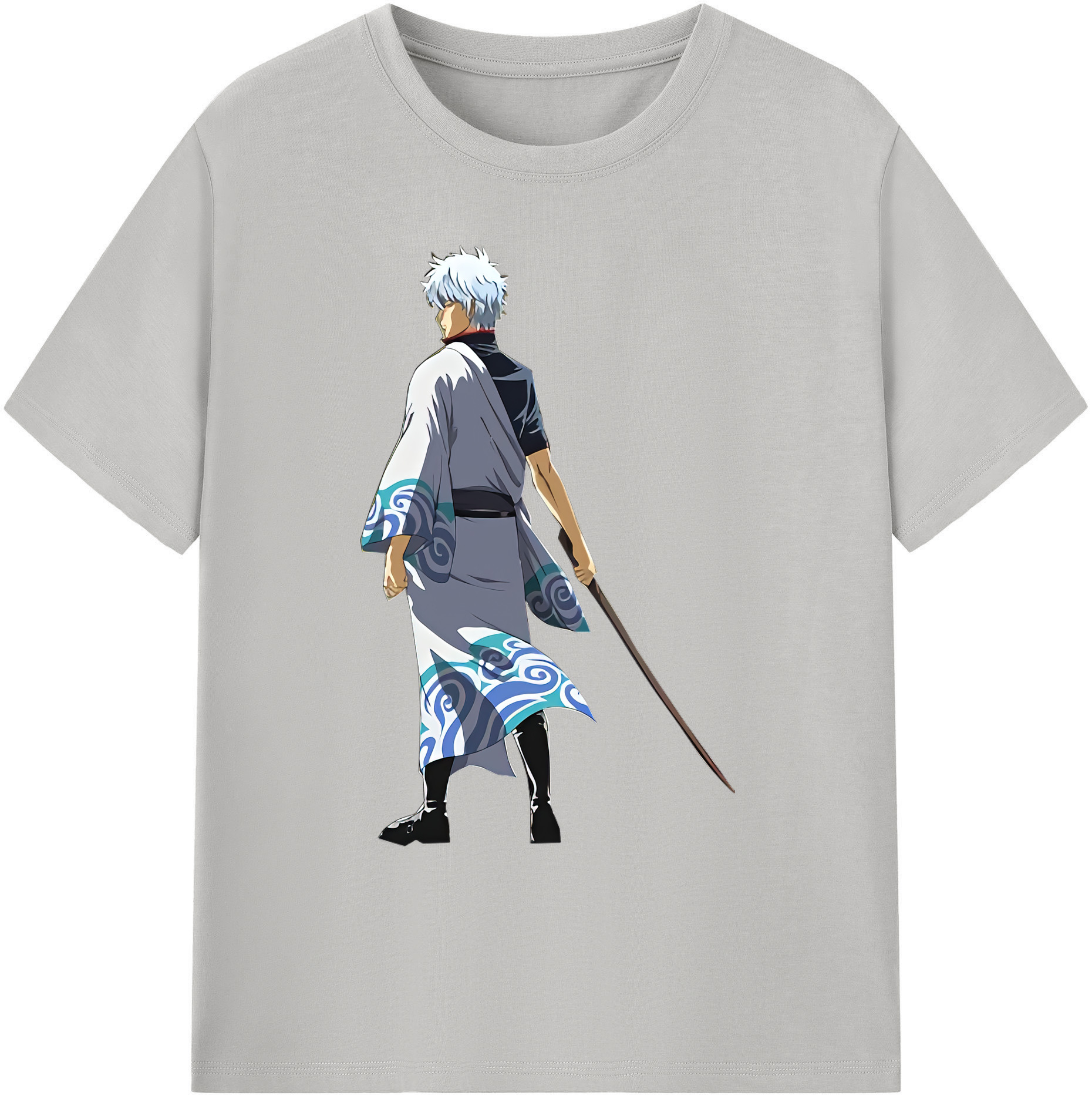 （画像用） ぎんたま 坂田銀時（さかたぎんとき） 神楽 志村新八（しむら しんぱち） GINTAMA Sakata Gintoki Kagura Shimura Shinpachi 綿100％ メンズ半袖Tシャツ｜肌触りやわらか＆通気性