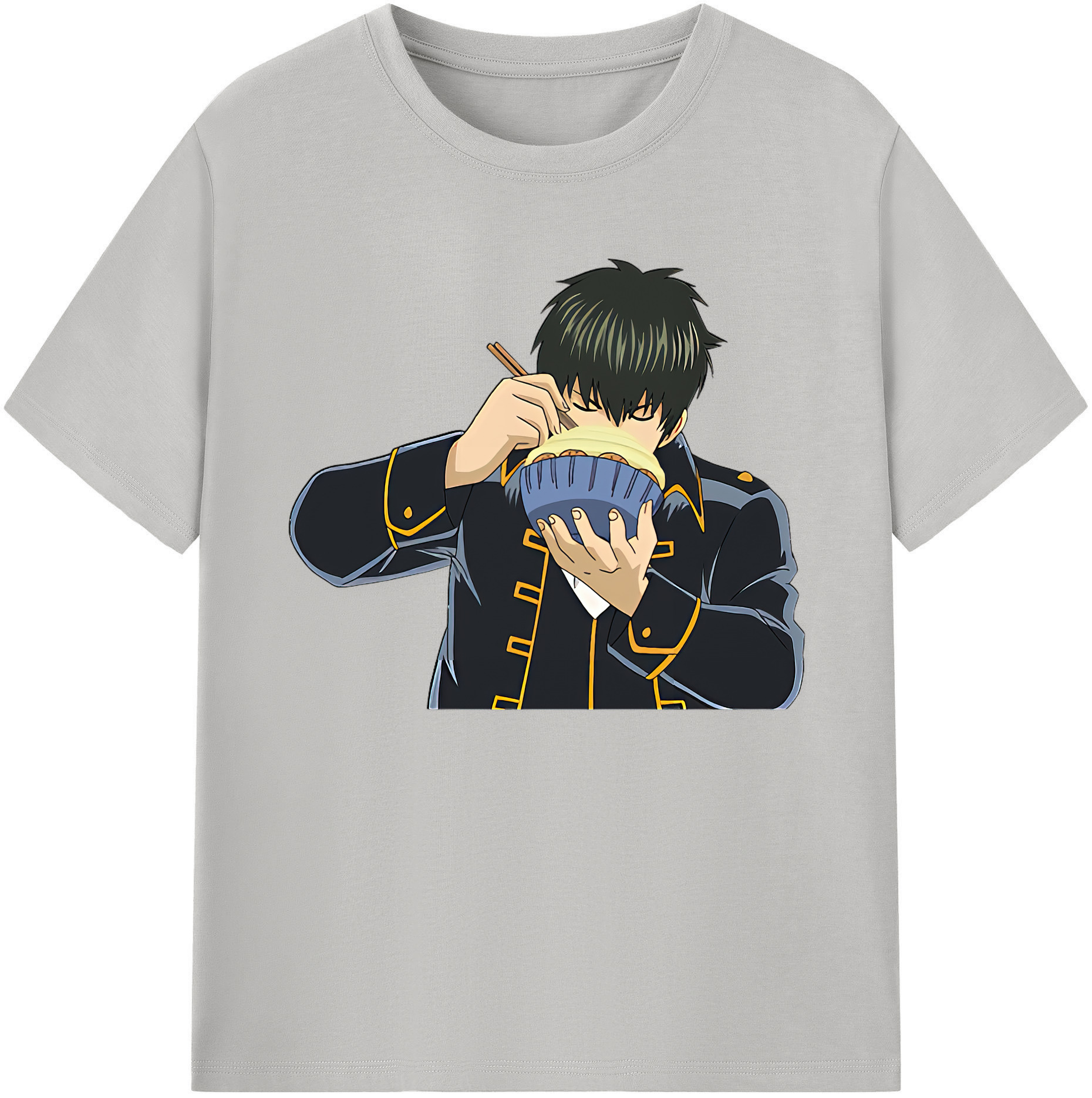 （画像用） ぎんたま 坂田銀時（さかたぎんとき） 神楽 志村新八（しむら しんぱち） GINTAMA Sakata Gintoki Kagura Shimura Shinpachi 綿100％ メンズ半袖Tシャツ｜肌触りやわらか＆通気性