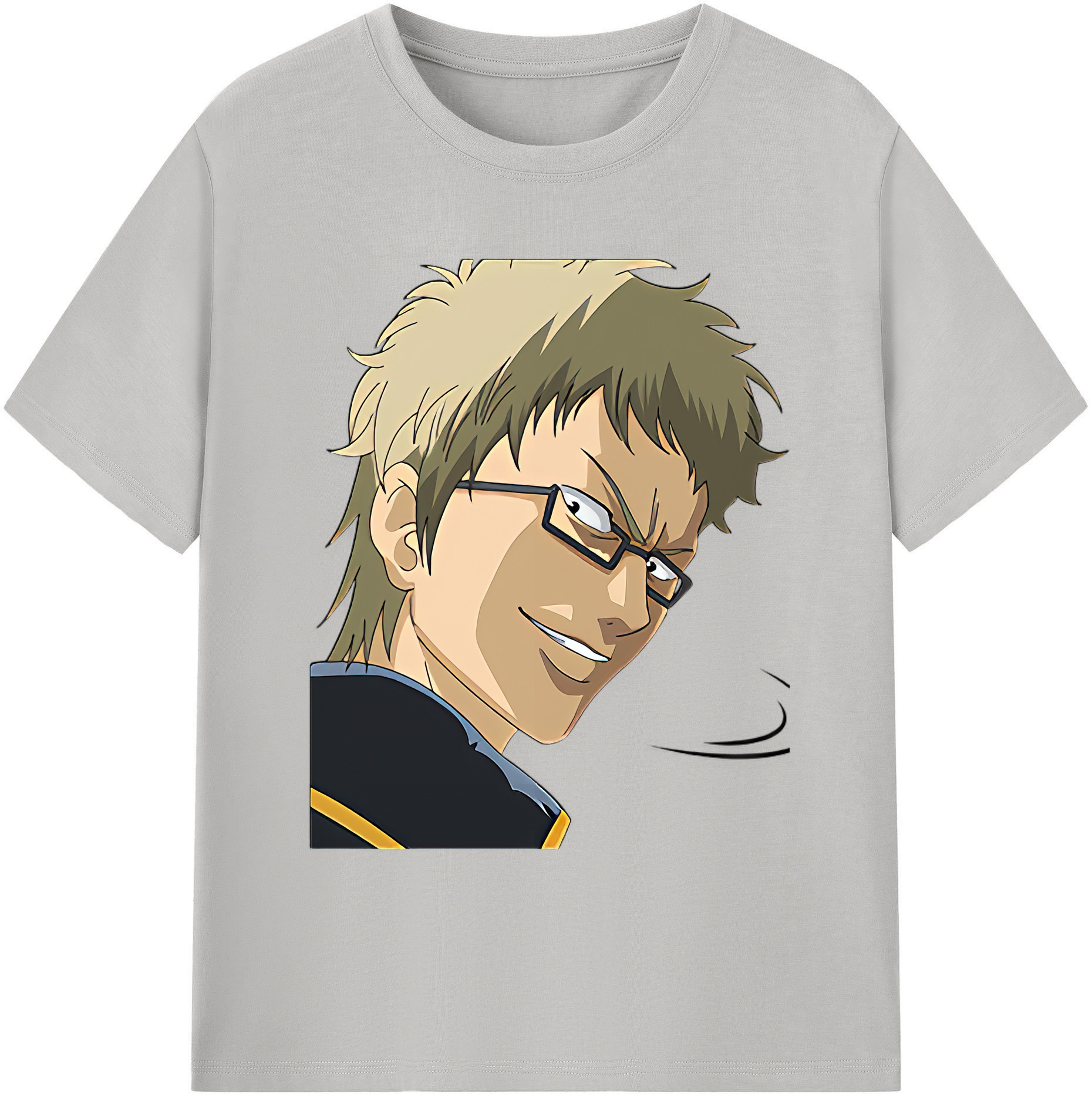 （画像用） ぎんたま 坂田銀時（さかたぎんとき） 神楽 志村新八（しむら しんぱち） GINTAMA Sakata Gintoki Kagura Shimura Shinpachi 綿100％ メンズ半袖Tシャツ｜肌触りやわらか＆通気性