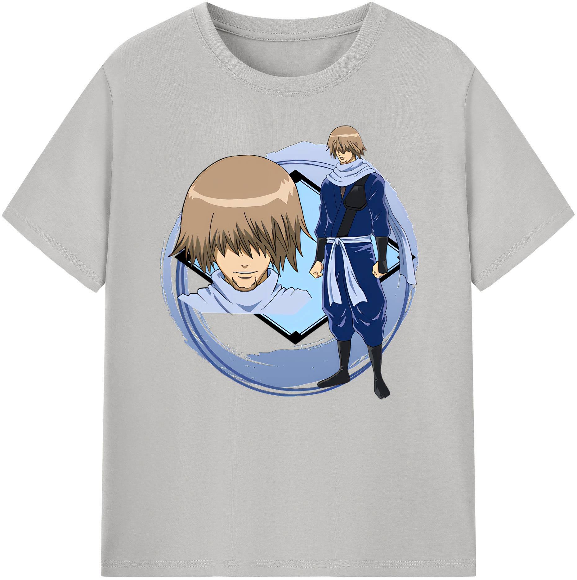 （画像用） ぎんたま 坂田銀時（さかたぎんとき） 神楽 志村新八（しむら しんぱち） GINTAMA Sakata Gintoki Kagura Shimura Shinpachi 綿100％ メンズ半袖Tシャツ｜肌触りやわらか＆通気性