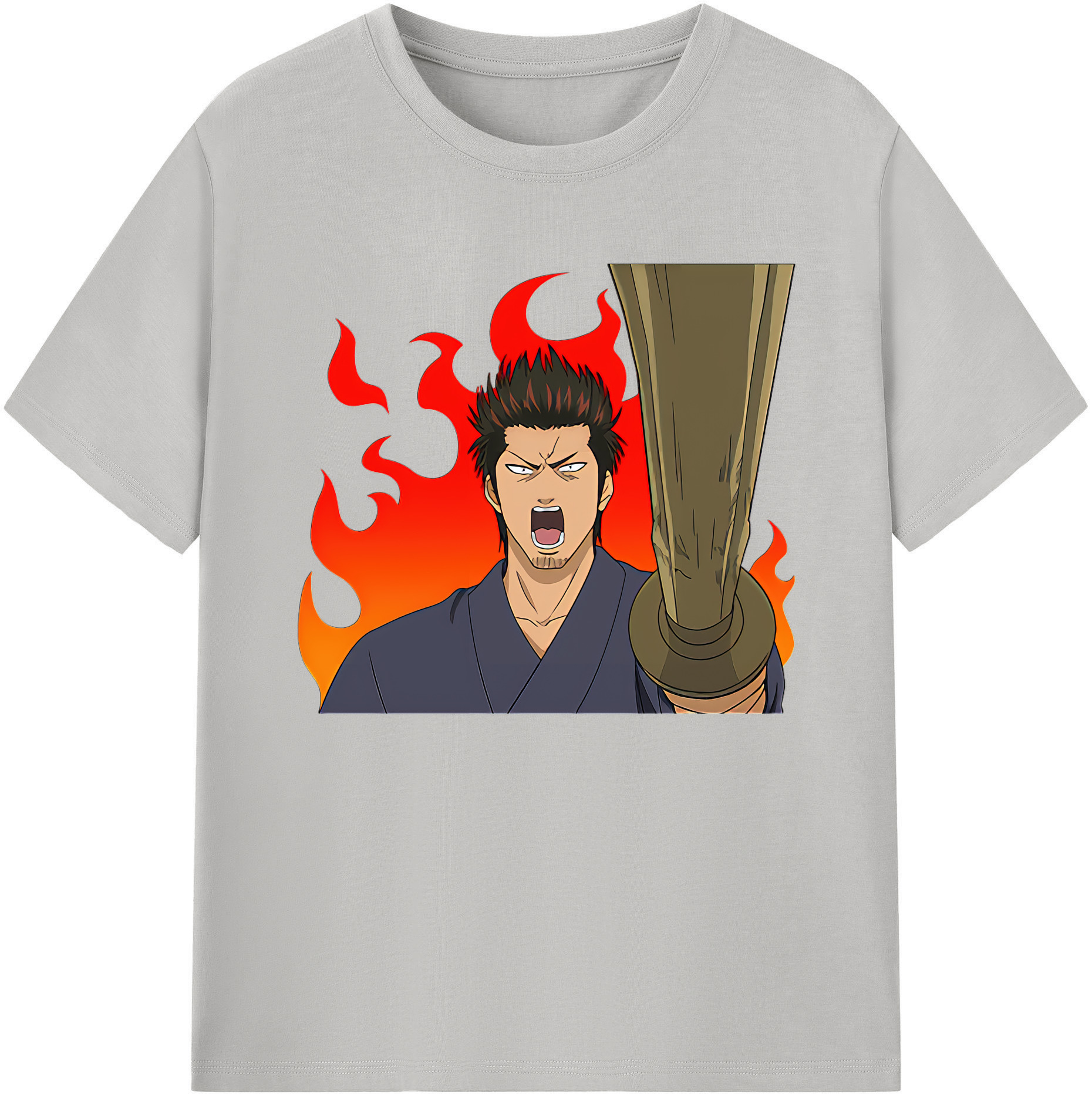 （画像用） ぎんたま 坂田銀時（さかたぎんとき） 神楽 志村新八（しむら しんぱち） GINTAMA Sakata Gintoki Kagura Shimura Shinpachi 綿100％ メンズ半袖Tシャツ｜肌触りやわらか＆通気性