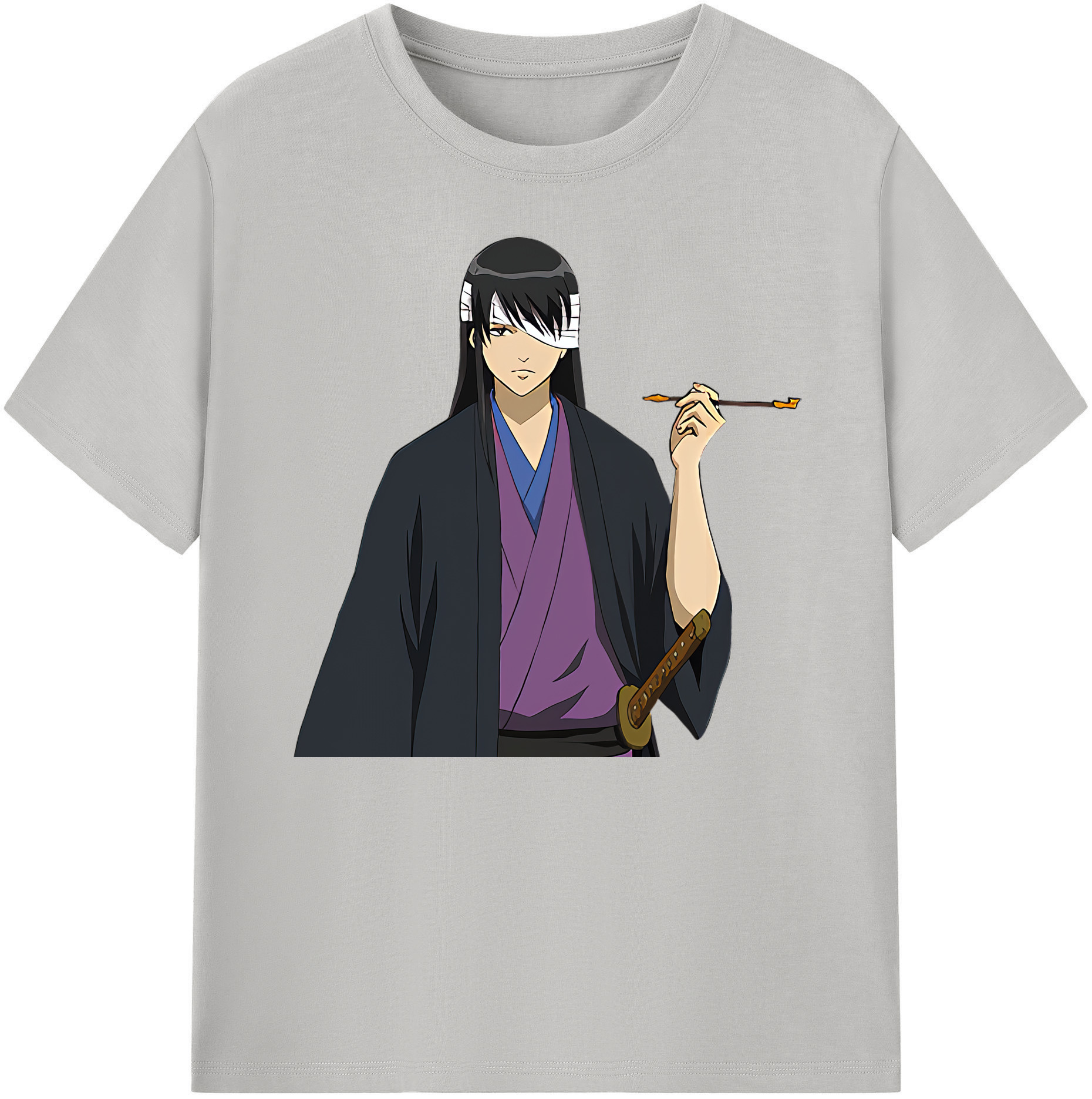 （画像用） ぎんたま 坂田銀時（さかたぎんとき） 神楽 志村新八（しむら しんぱち） GINTAMA Sakata Gintoki Kagura Shimura Shinpachi 綿100％ メンズ半袖Tシャツ｜肌触りやわらか＆通気性