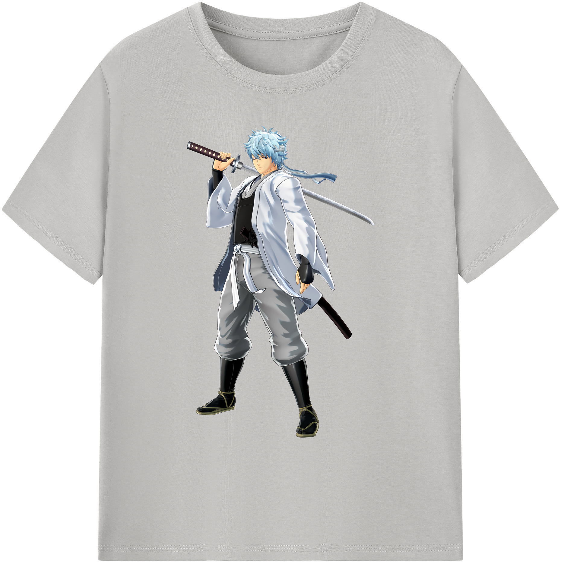 （画像用） ぎんたま 坂田銀時（さかたぎんとき） 神楽 志村新八（しむら しんぱち） GINTAMA Sakata Gintoki Kagura Shimura Shinpachi 綿100％ メンズ半袖Tシャツ｜肌触りやわらか＆通気性
