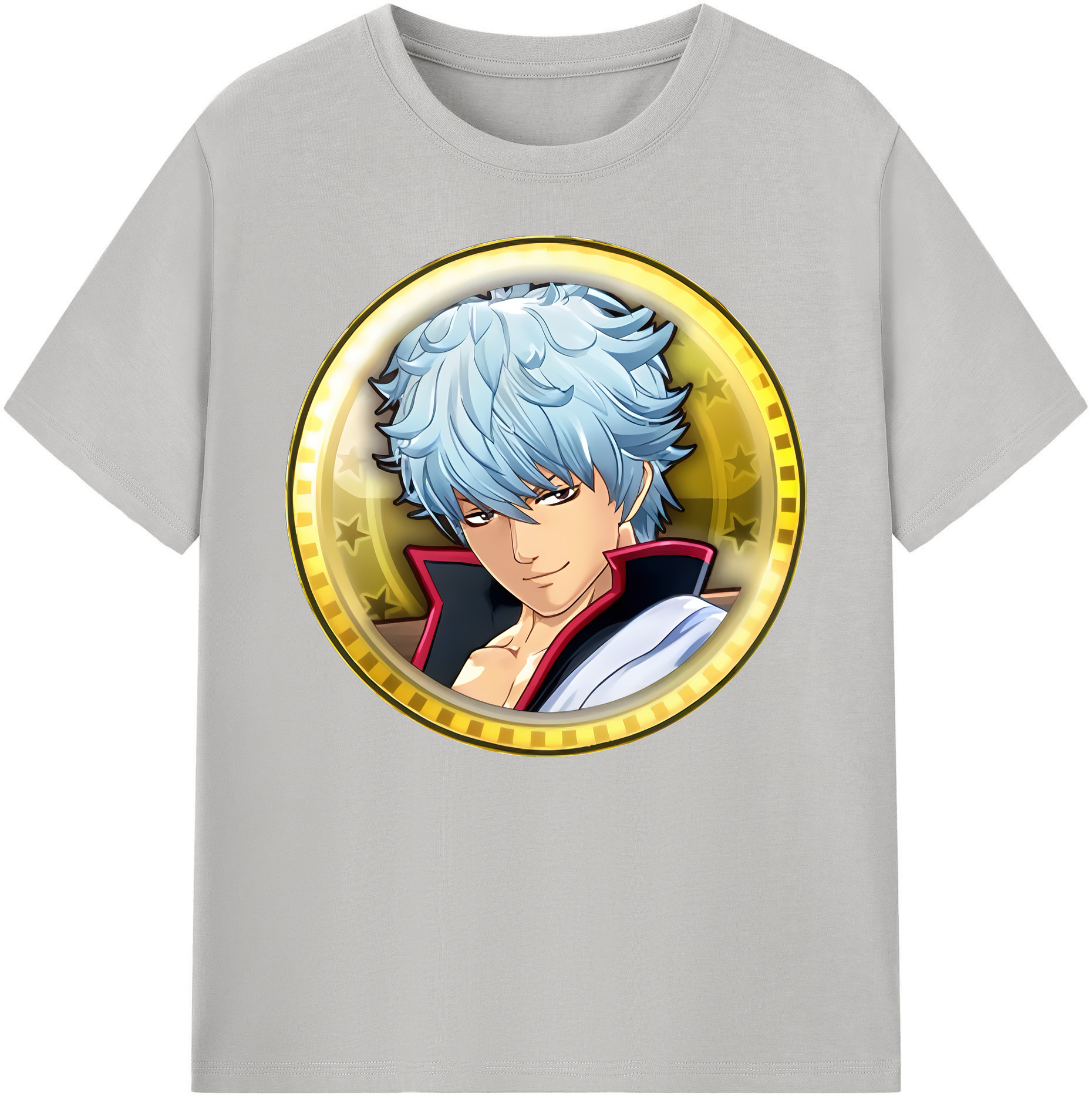（画像用） ぎんたま 坂田銀時（さかたぎんとき） 神楽 志村新八（しむら しんぱち） GINTAMA Sakata Gintoki Kagura Shimura Shinpachi 綿100％ メンズ半袖Tシャツ｜肌触りやわらか＆通気性