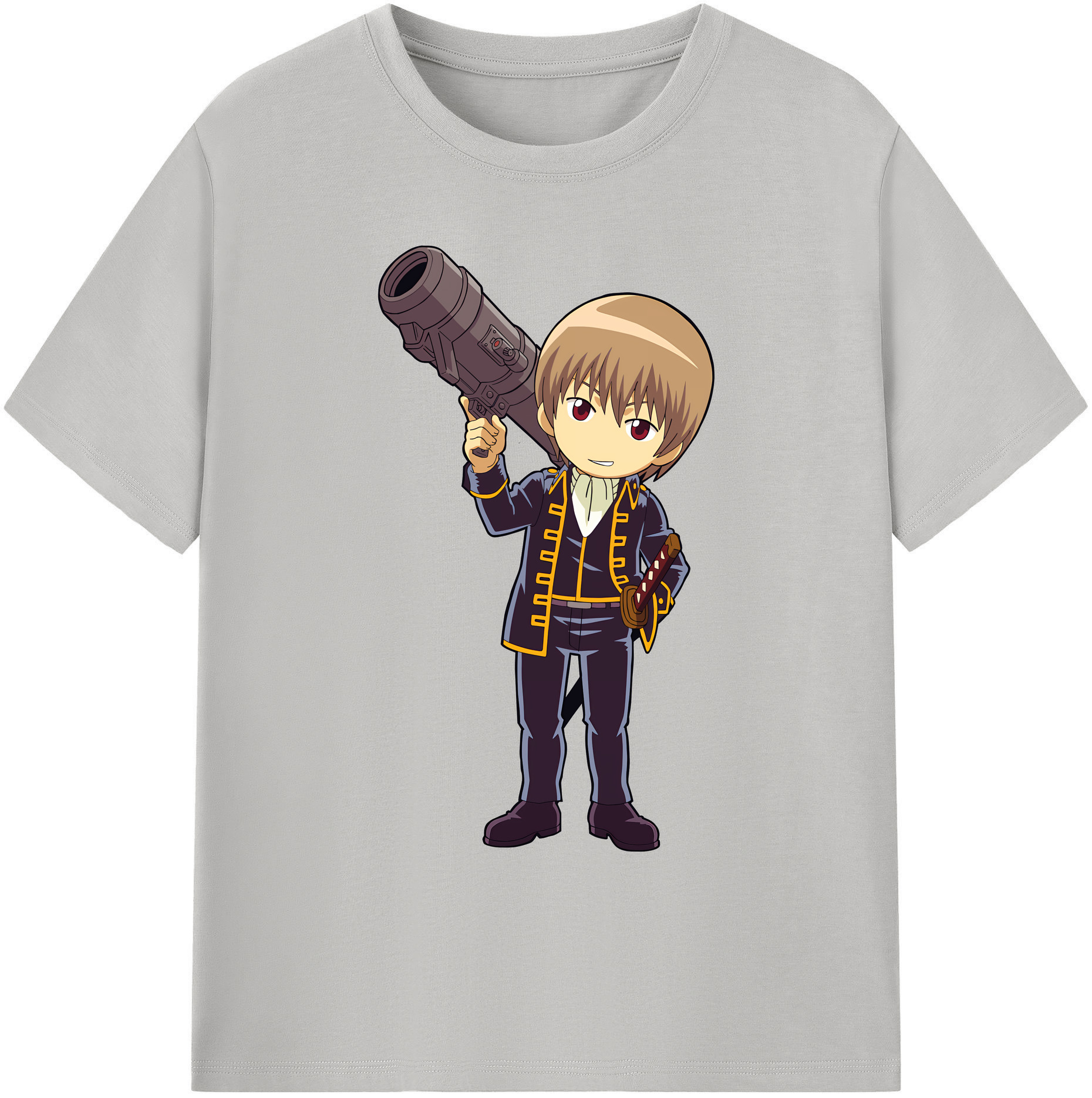 （画像用） ぎんたま 坂田銀時（さかたぎんとき） 神楽 志村新八（しむら しんぱち） GINTAMA Sakata Gintoki Kagura Shimura Shinpachi 綿100％ メンズ半袖Tシャツ｜肌触りやわらか＆通気性