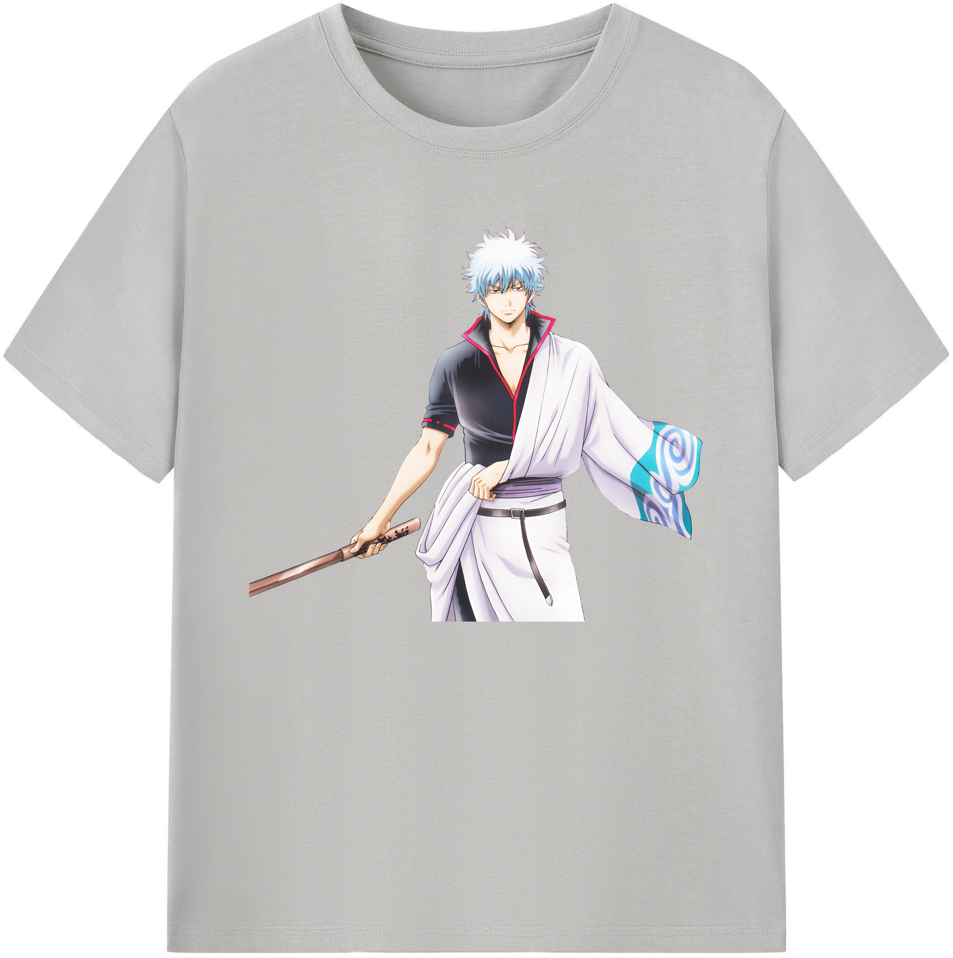 （画像用） ぎんたま 坂田銀時（さかたぎんとき） 神楽 志村新八（しむら しんぱち） GINTAMA Sakata Gintoki Kagura Shimura Shinpachi 綿100％ メンズ半袖Tシャツ｜肌触りやわらか＆通気性