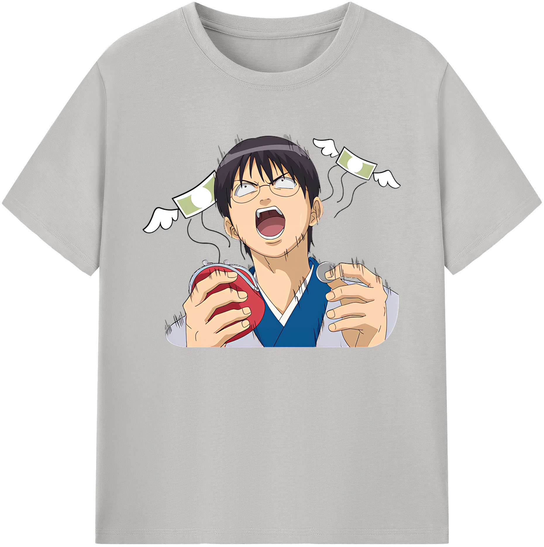 （画像用） ぎんたま 坂田銀時（さかたぎんとき） 神楽 志村新八（しむら しんぱち） GINTAMA Sakata Gintoki Kagura Shimura Shinpachi 綿100％ メンズ半袖Tシャツ｜肌触りやわらか＆通気性