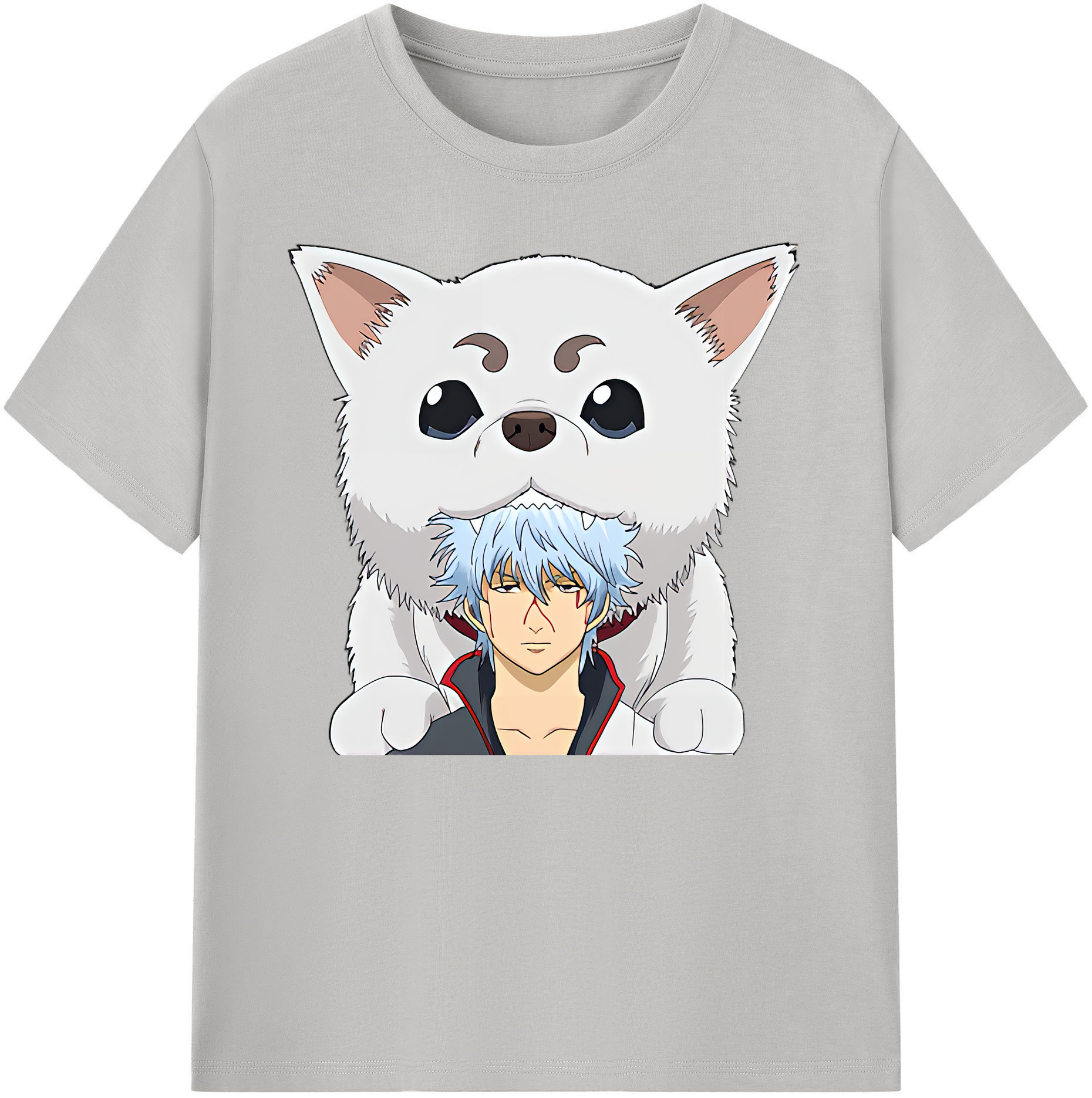 （画像用） ぎんたま 坂田銀時（さかたぎんとき） 神楽 志村新八（しむら しんぱち） GINTAMA Sakata Gintoki Kagura Shimura Shinpachi 綿100％ メンズ半袖Tシャツ｜肌触りやわらか＆通気性