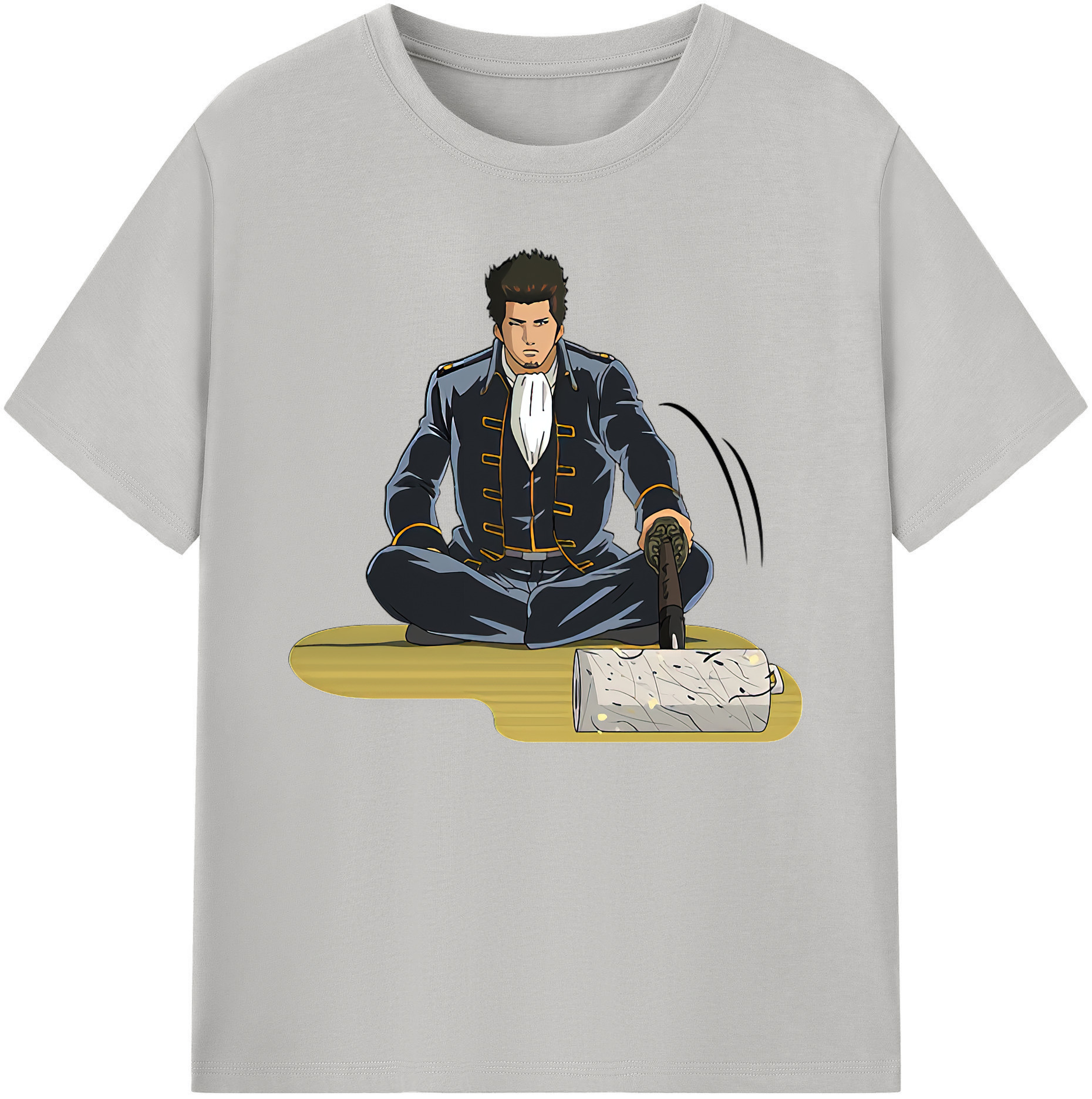 （画像用） ぎんたま 坂田銀時（さかたぎんとき） 神楽 志村新八（しむら しんぱち） GINTAMA Sakata Gintoki Kagura Shimura Shinpachi 綿100％ メンズ半袖Tシャツ｜肌触りやわらか＆通気性
