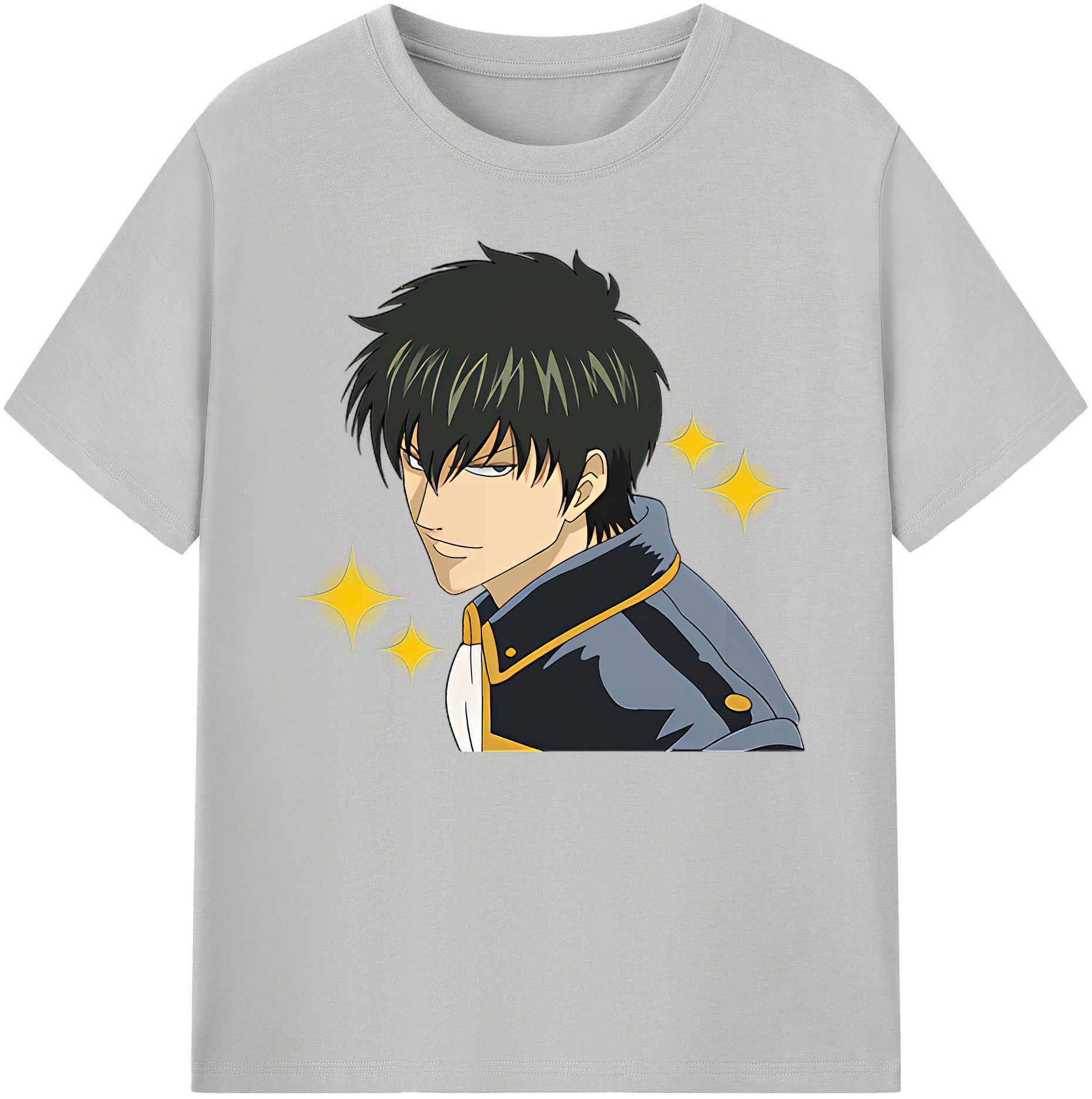 （画像用） ぎんたま 坂田銀時（さかたぎんとき） 神楽 志村新八（しむら しんぱち） GINTAMA Sakata Gintoki Kagura Shimura Shinpachi 綿100％ メンズ半袖Tシャツ｜肌触りやわらか＆通気性