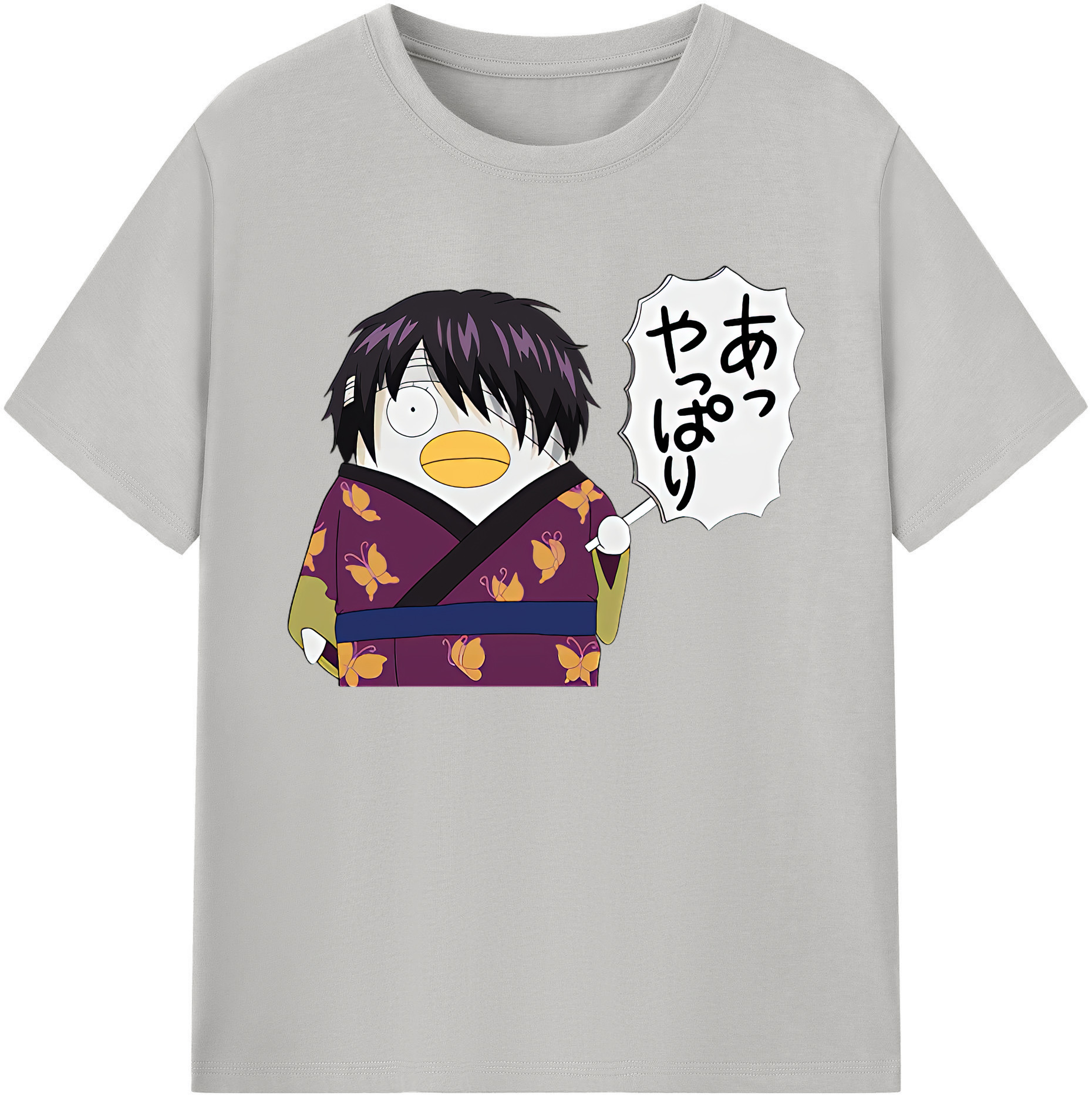 （画像用） ぎんたま 坂田銀時（さかたぎんとき） 神楽 志村新八（しむら しんぱち） GINTAMA Sakata Gintoki Kagura Shimura Shinpachi 綿100％ メンズ半袖Tシャツ｜肌触りやわらか＆通気性