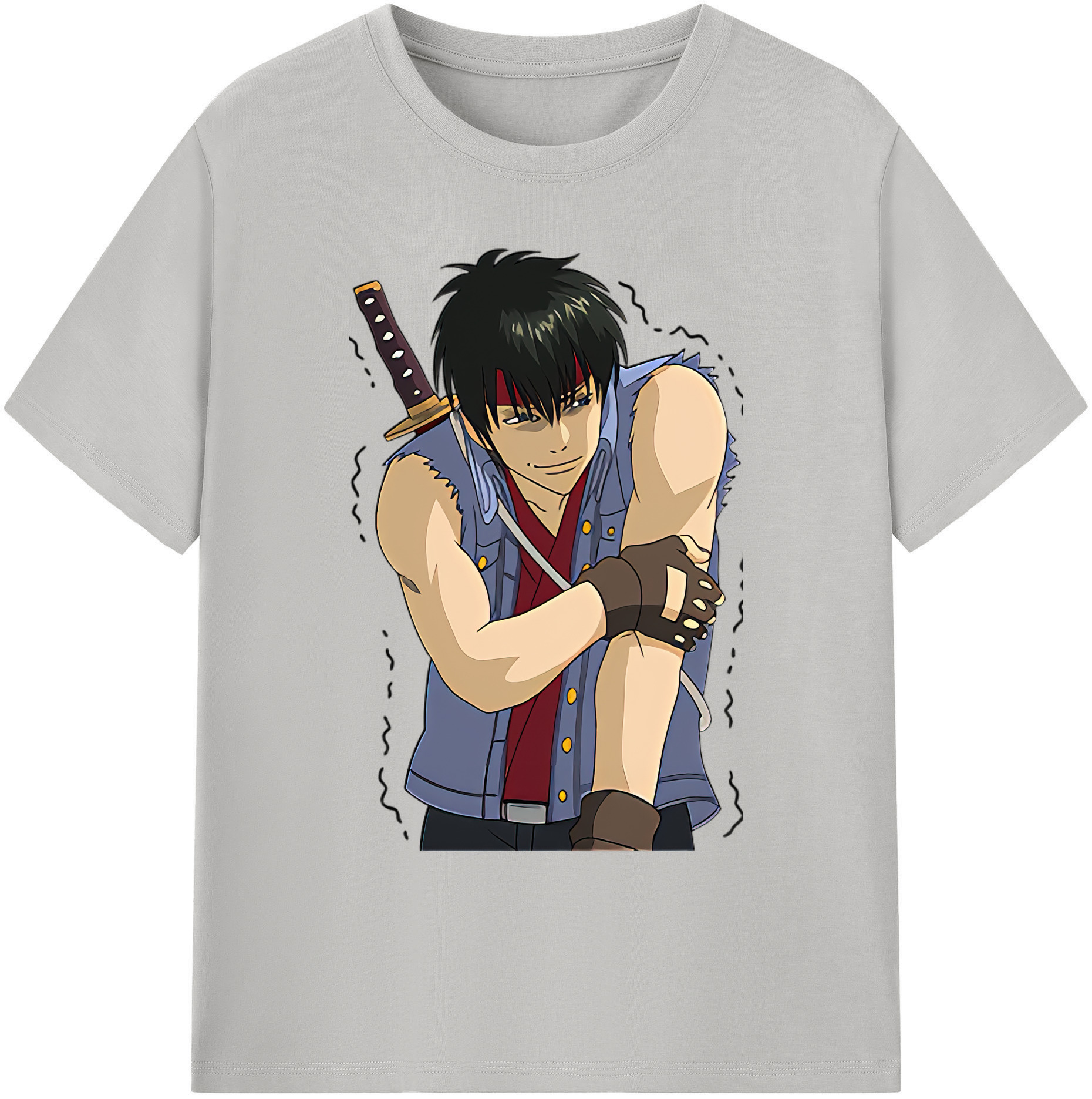 （画像用） ぎんたま 坂田銀時（さかたぎんとき） 神楽 志村新八（しむら しんぱち） GINTAMA Sakata Gintoki Kagura Shimura Shinpachi 綿100％ メンズ半袖Tシャツ｜肌触りやわらか＆通気性