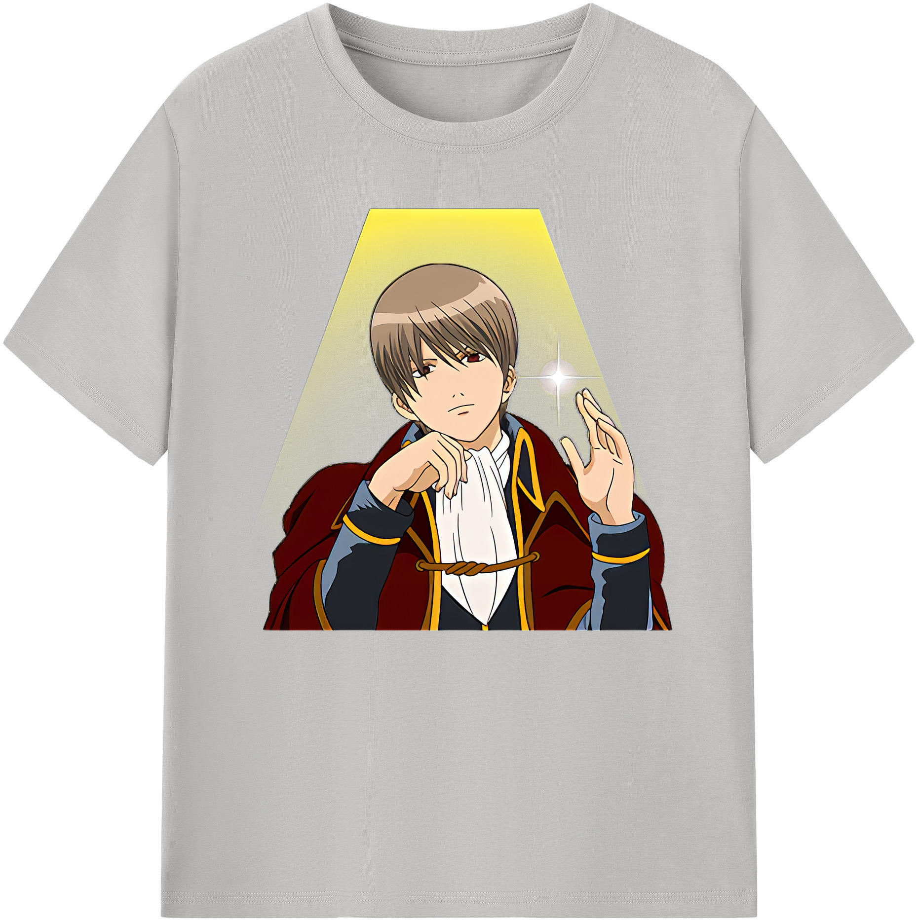（画像用） ぎんたま 坂田銀時（さかたぎんとき） 神楽 志村新八（しむら しんぱち） GINTAMA Sakata Gintoki Kagura Shimura Shinpachi 綿100％ メンズ半袖Tシャツ｜肌触りやわらか＆通気性