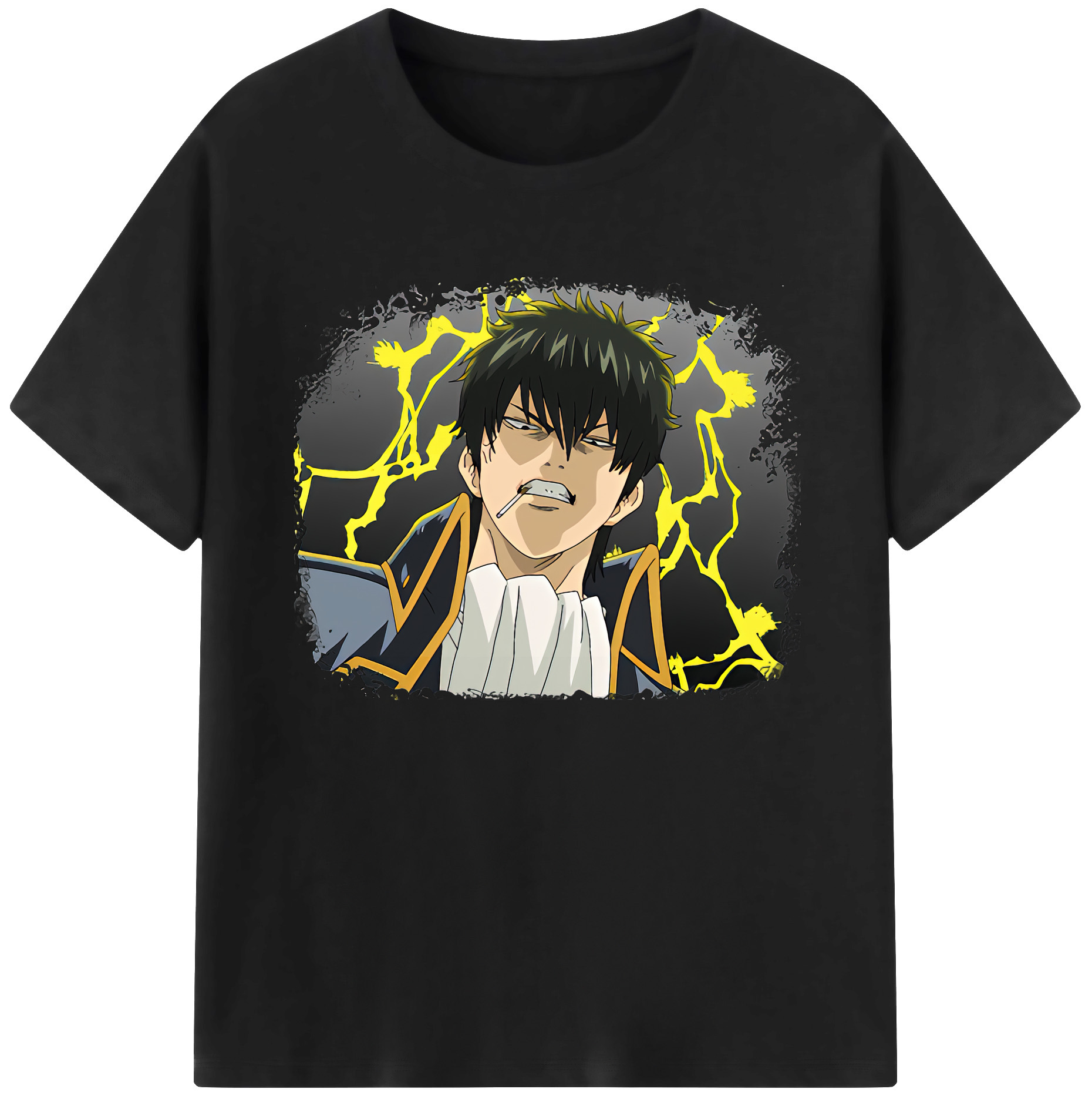 （画像用） ぎんたま 坂田銀時（さかたぎんとき） 神楽 志村新八（しむら しんぱち） GINTAMA Sakata Gintoki Kagura Shimura Shinpachi 綿100％ メンズ半袖Tシャツ｜肌触りやわらか＆通気性