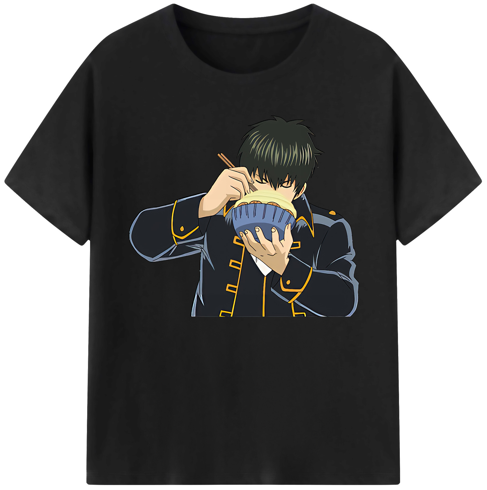 （画像用） ぎんたま 坂田銀時（さかたぎんとき） 神楽 志村新八（しむら しんぱち） GINTAMA Sakata Gintoki Kagura Shimura Shinpachi 綿100％ メンズ半袖Tシャツ｜肌触りやわらか＆通気性
