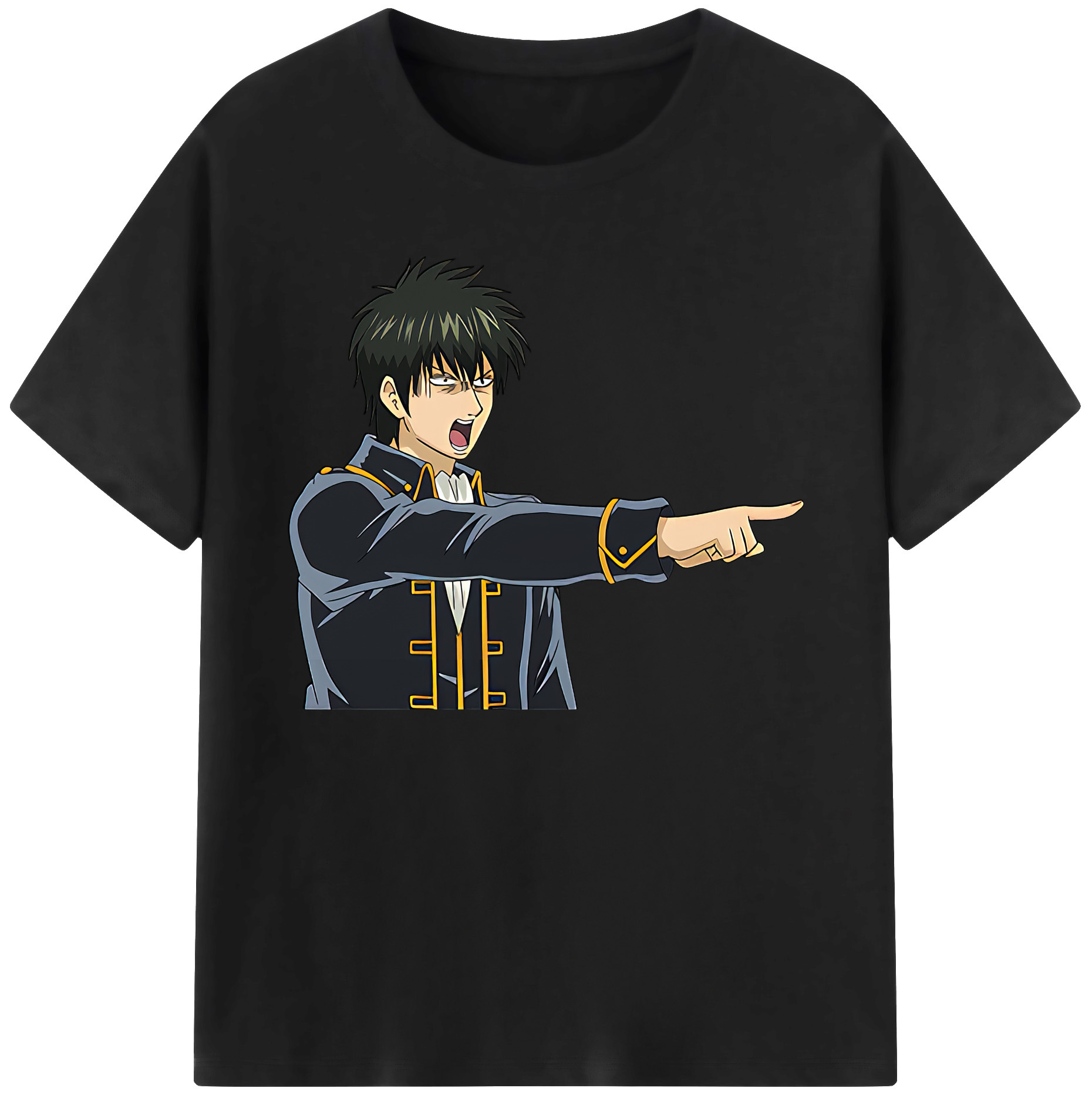（画像用） ぎんたま 坂田銀時（さかたぎんとき） 神楽 志村新八（しむら しんぱち） GINTAMA Sakata Gintoki Kagura Shimura Shinpachi 綿100％ メンズ半袖Tシャツ｜肌触りやわらか＆通気性