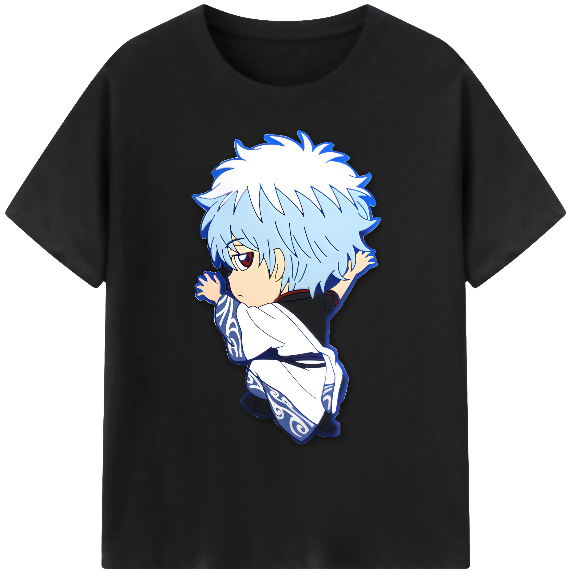 （画像用） ぎんたま 坂田銀時（さかたぎんとき） 神楽 志村新八（しむら しんぱち） GINTAMA Sakata Gintoki Kagura Shimura Shinpachi 綿100％ メンズ半袖Tシャツ｜肌触りやわらか＆通気性