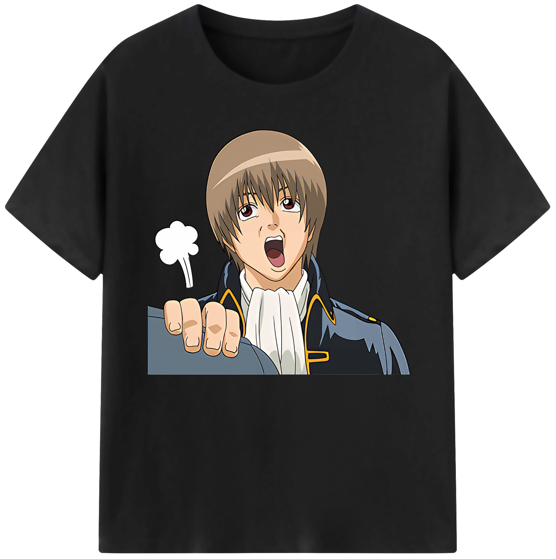 （画像用） ぎんたま 坂田銀時（さかたぎんとき） 神楽 志村新八（しむら しんぱち） GINTAMA Sakata Gintoki Kagura Shimura Shinpachi 綿100％ メンズ半袖Tシャツ｜肌触りやわらか＆通気性
