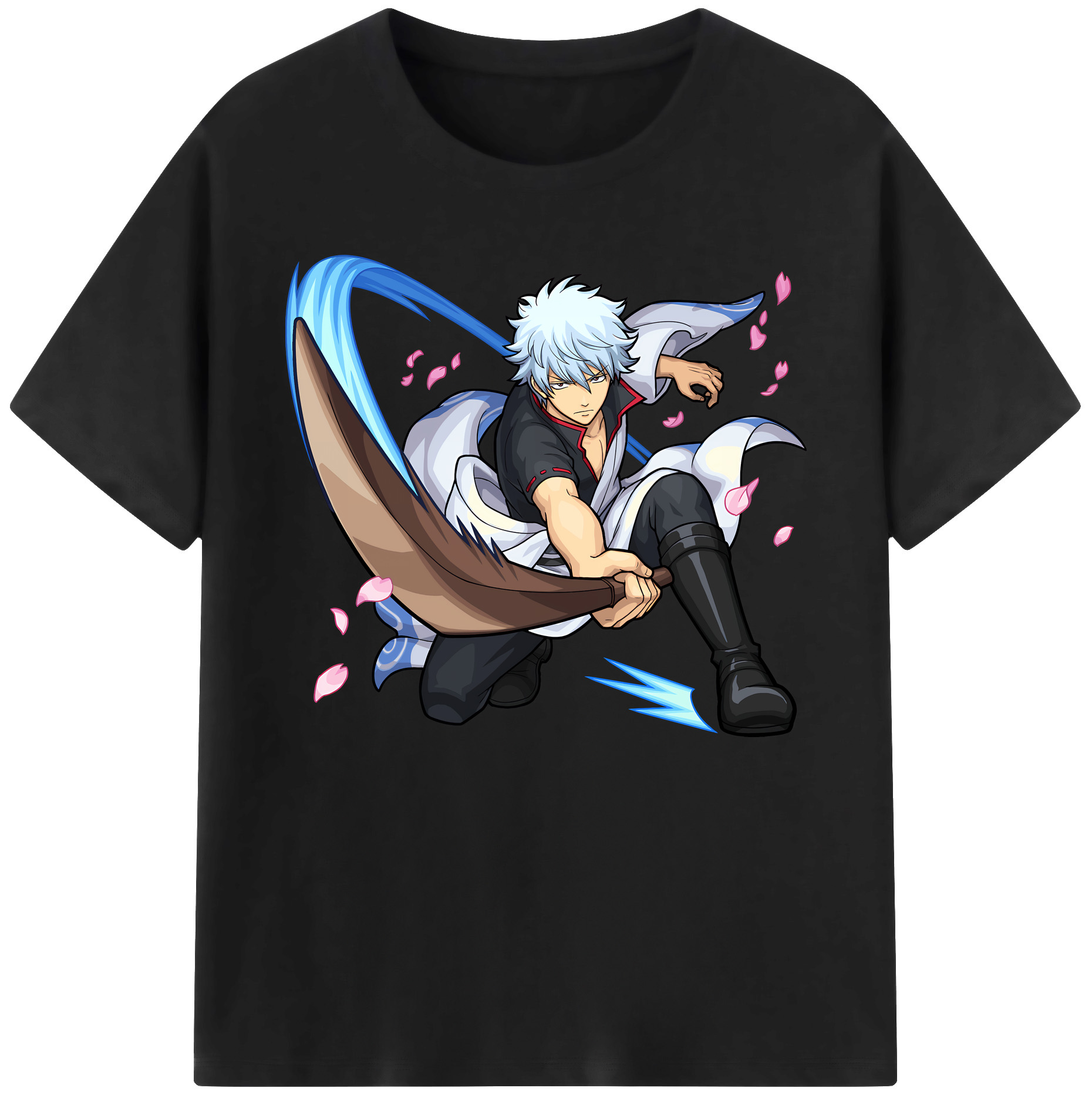 （画像用） ぎんたま 坂田銀時（さかたぎんとき） 神楽 志村新八（しむら しんぱち） GINTAMA Sakata Gintoki Kagura Shimura Shinpachi 綿100％ メンズ半袖Tシャツ｜肌触りやわらか＆通気性