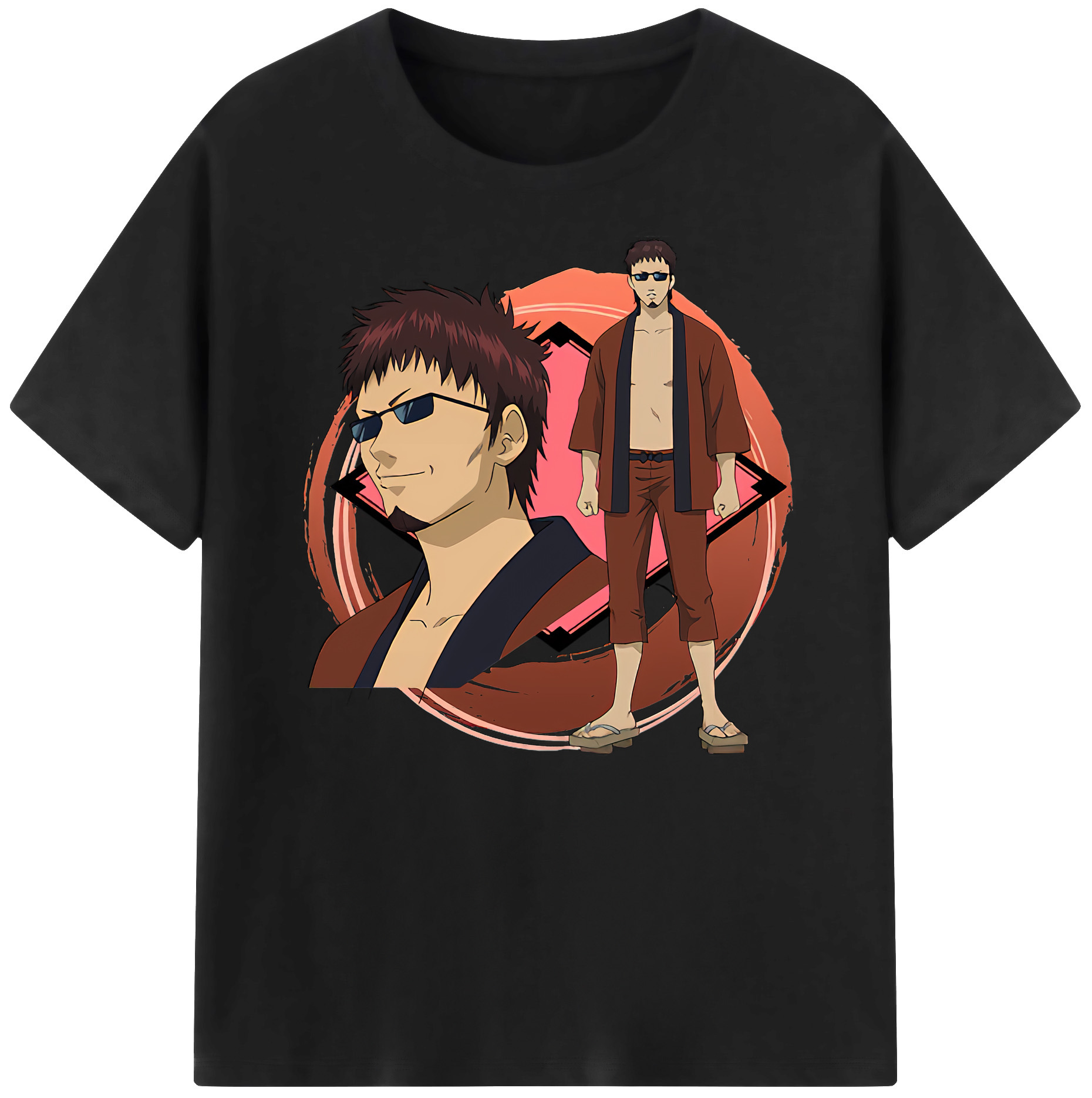 （画像用） ぎんたま 坂田銀時（さかたぎんとき） 神楽 志村新八（しむら しんぱち） GINTAMA Sakata Gintoki Kagura Shimura Shinpachi 綿100％ メンズ半袖Tシャツ｜肌触りやわらか＆通気性
