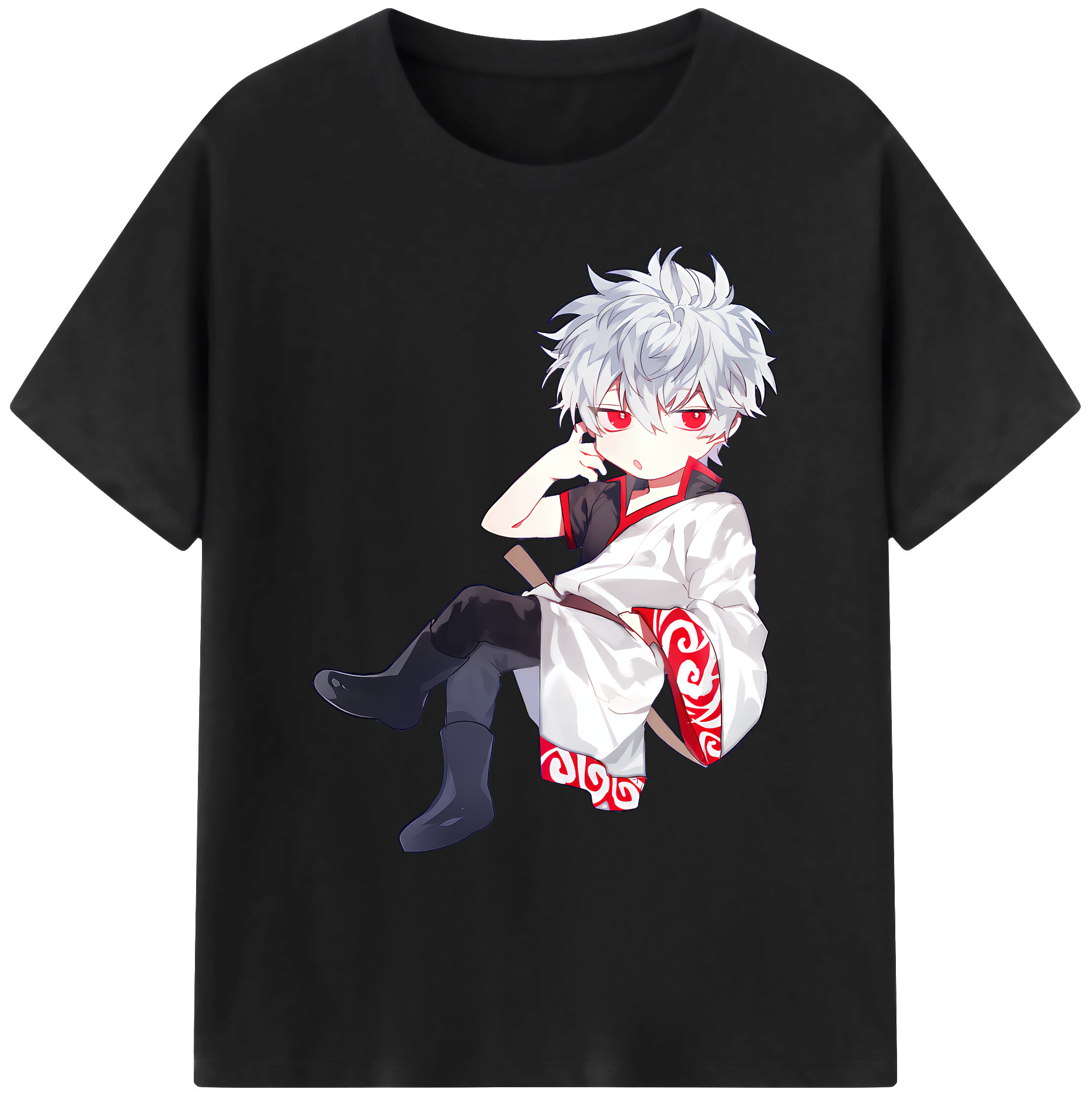 （画像用） ぎんたま 坂田銀時（さかたぎんとき） 神楽 志村新八（しむら しんぱち） GINTAMA Sakata Gintoki Kagura Shimura Shinpachi 綿100％ メンズ半袖Tシャツ｜肌触りやわらか＆通気性