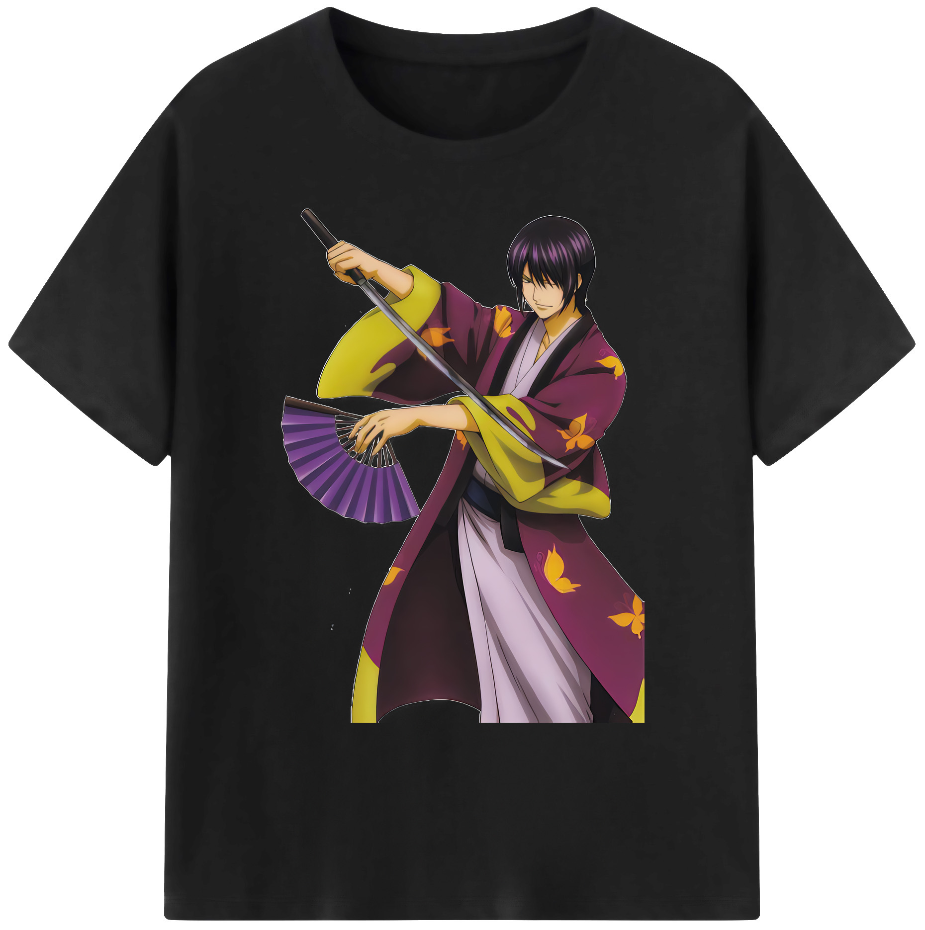 （画像用） ぎんたま 坂田銀時（さかたぎんとき） 神楽 志村新八（しむら しんぱち） GINTAMA Sakata Gintoki Kagura Shimura Shinpachi 綿100％ メンズ半袖Tシャツ｜肌触りやわらか＆通気性