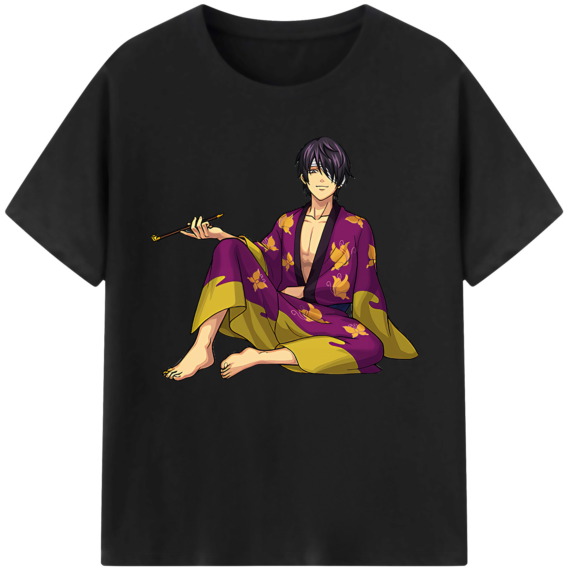 （画像用） ぎんたま 坂田銀時（さかたぎんとき） 神楽 志村新八（しむら しんぱち） GINTAMA Sakata Gintoki Kagura Shimura Shinpachi 綿100％ メンズ半袖Tシャツ｜肌触りやわらか＆通気性