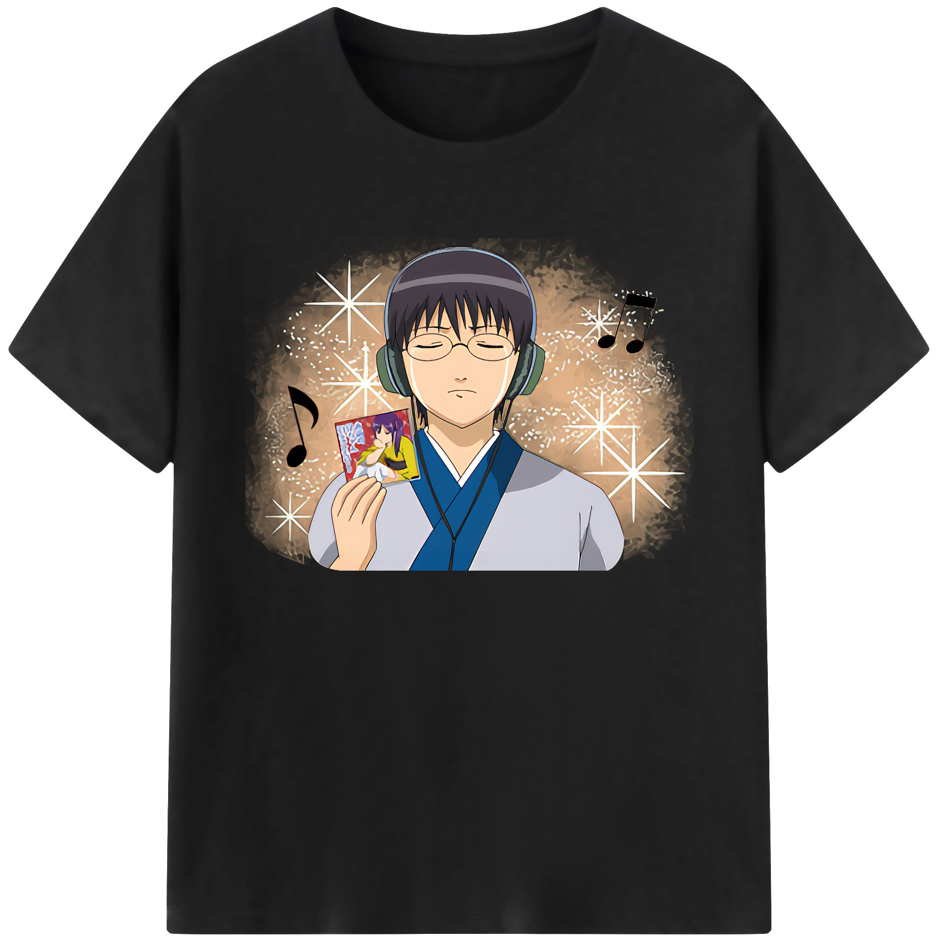 （画像用） ぎんたま 坂田銀時（さかたぎんとき） 神楽 志村新八（しむら しんぱち） GINTAMA Sakata Gintoki Kagura Shimura Shinpachi 綿100％ メンズ半袖Tシャツ｜肌触りやわらか＆通気性