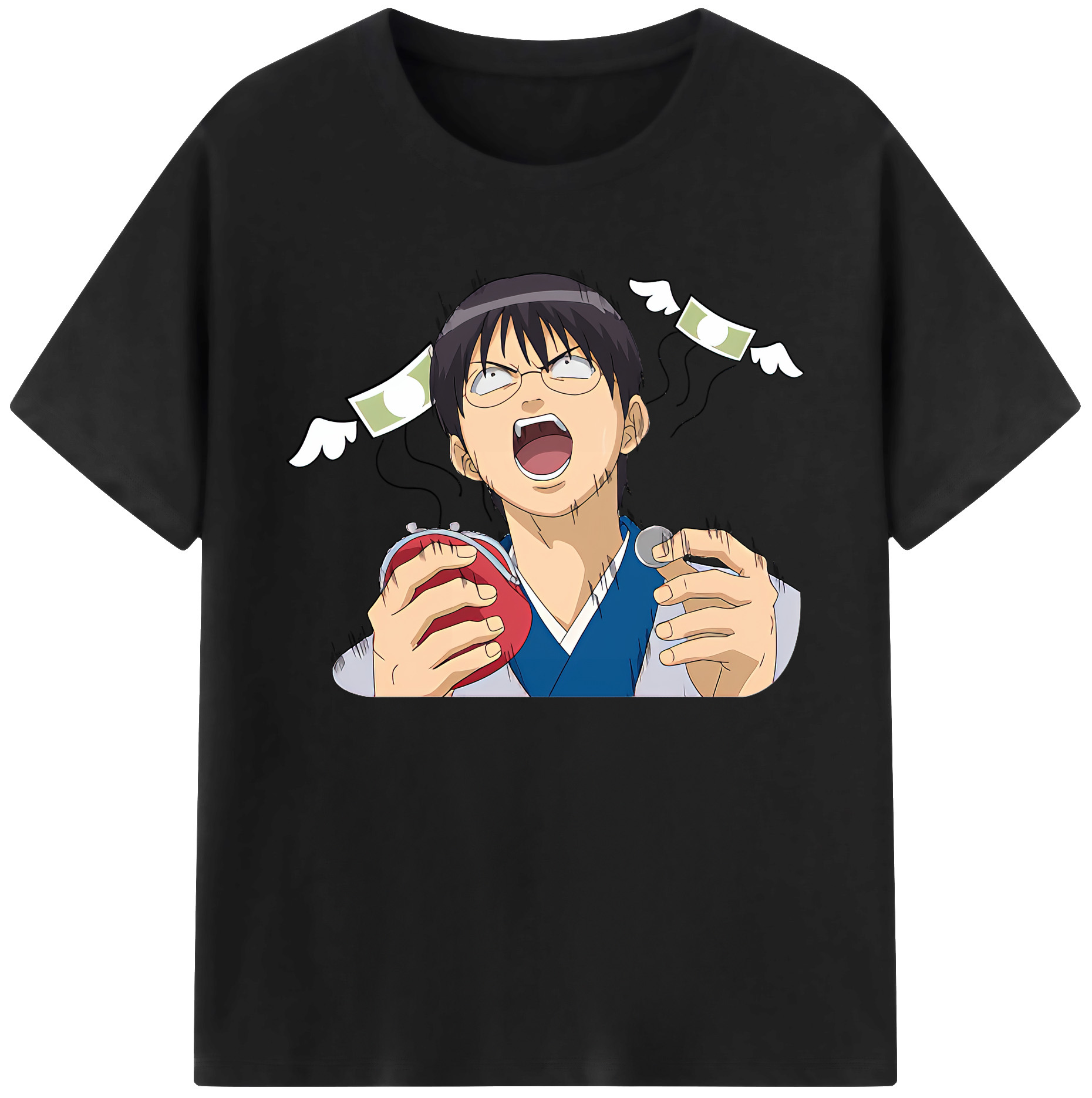（画像用） ぎんたま 坂田銀時（さかたぎんとき） 神楽 志村新八（しむら しんぱち） GINTAMA Sakata Gintoki Kagura Shimura Shinpachi 綿100％ メンズ半袖Tシャツ｜肌触りやわらか＆通気性