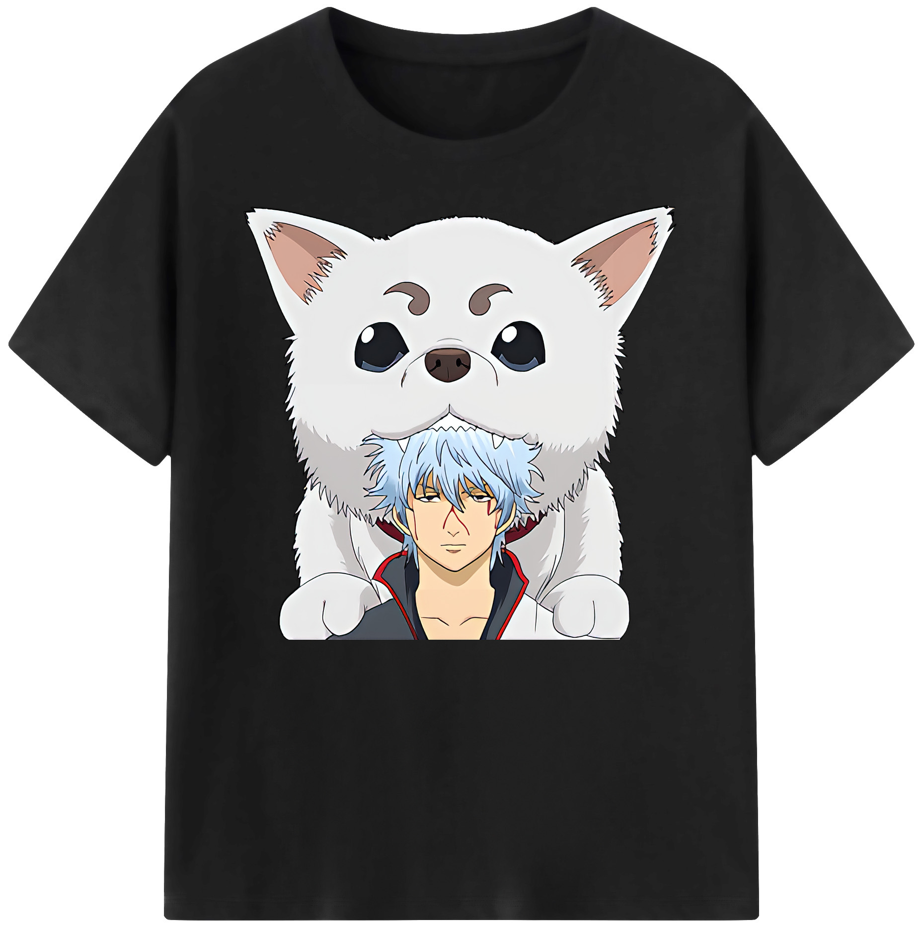 （画像用） ぎんたま 坂田銀時（さかたぎんとき） 神楽 志村新八（しむら しんぱち） GINTAMA Sakata Gintoki Kagura Shimura Shinpachi 綿100％ メンズ半袖Tシャツ｜肌触りやわらか＆通気性