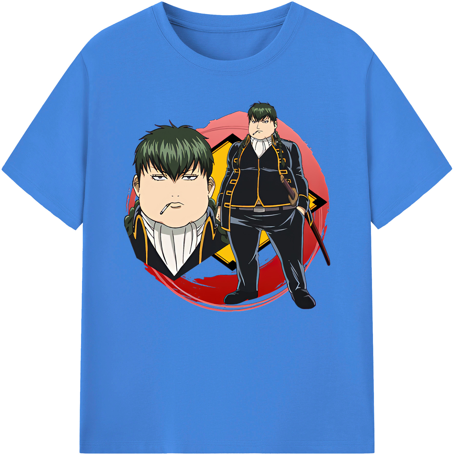 （画像用） ぎんたま 坂田銀時（さかたぎんとき） 神楽 志村新八（しむら しんぱち） GINTAMA Sakata Gintoki Kagura Shimura Shinpachi 綿100％ メンズ半袖Tシャツ｜肌触りやわらか＆通気性