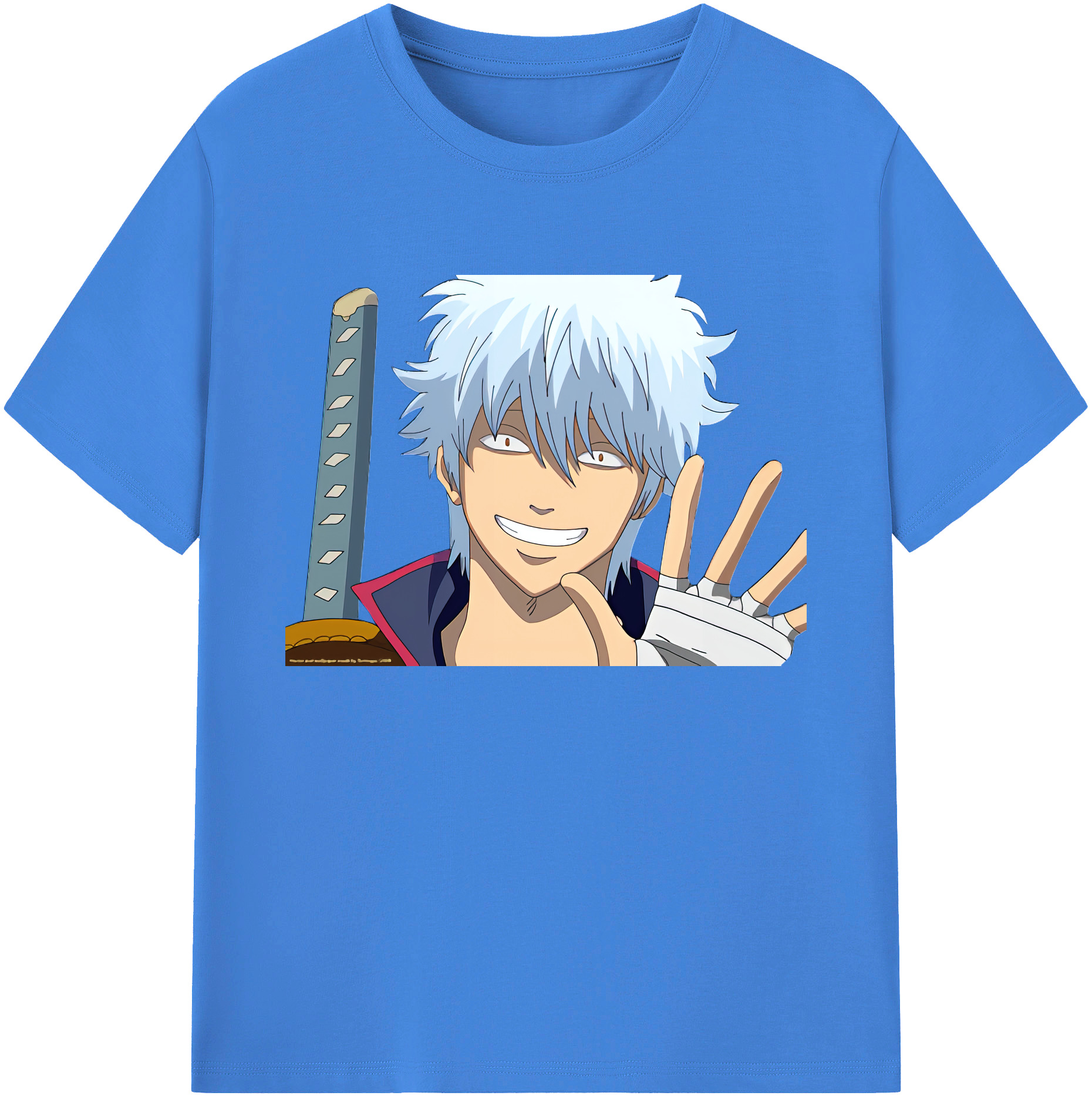 （画像用） ぎんたま 坂田銀時（さかたぎんとき） 神楽 志村新八（しむら しんぱち） GINTAMA Sakata Gintoki Kagura Shimura Shinpachi 綿100％ メンズ半袖Tシャツ｜肌触りやわらか＆通気性