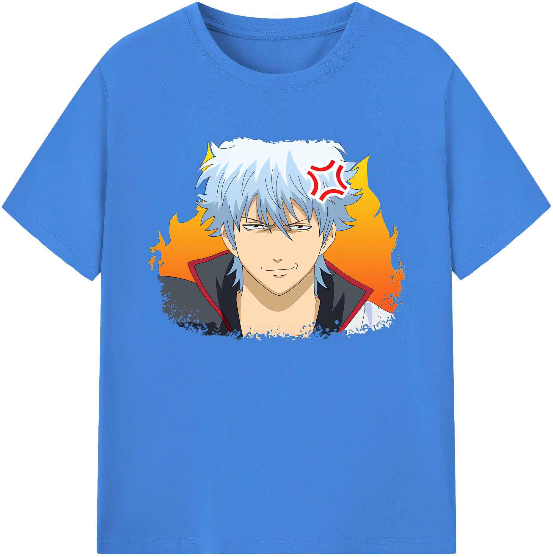 （画像用） ぎんたま 坂田銀時（さかたぎんとき） 神楽 志村新八（しむら しんぱち） GINTAMA Sakata Gintoki Kagura Shimura Shinpachi 綿100％ メンズ半袖Tシャツ｜肌触りやわらか＆通気性
