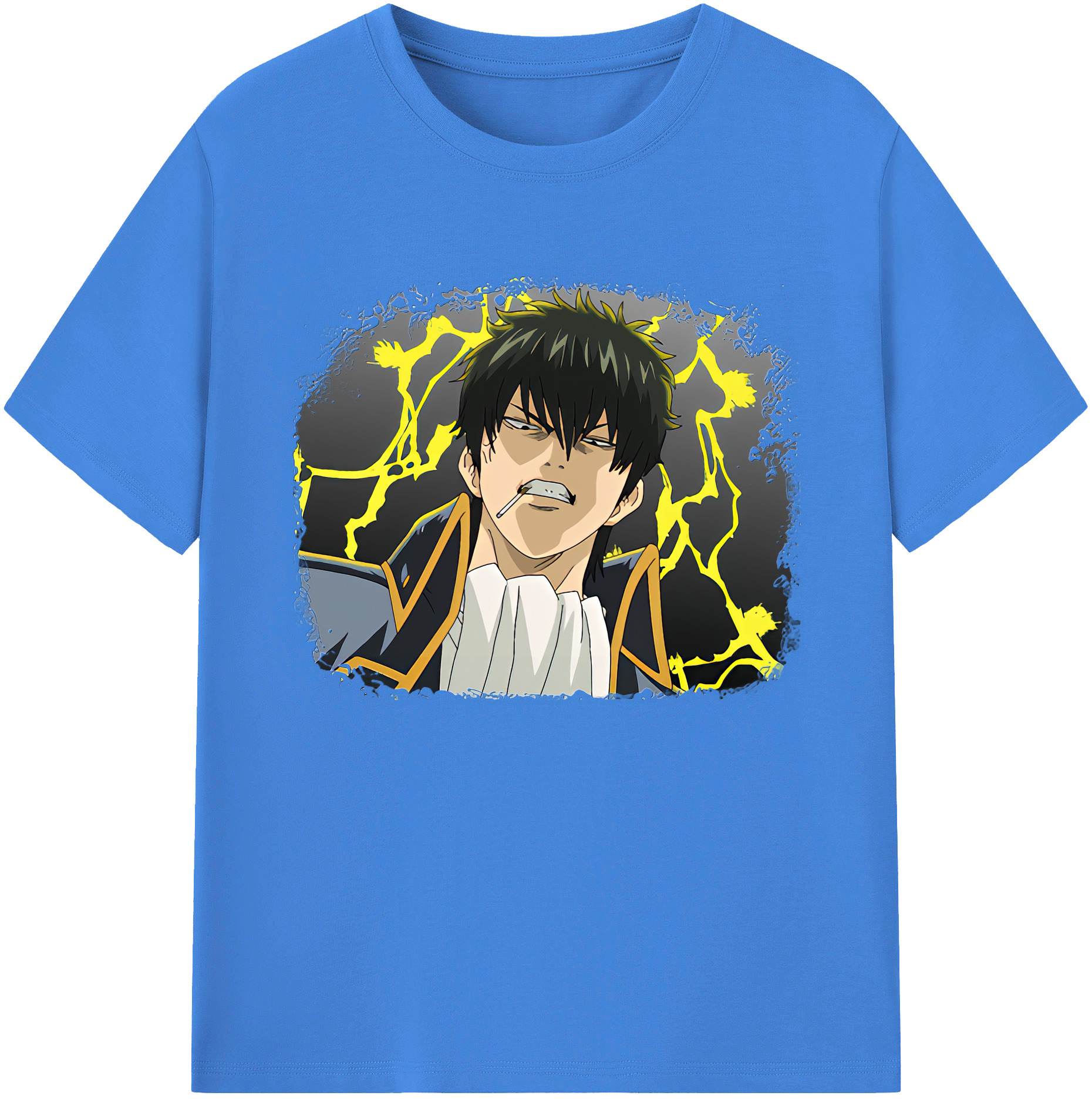 （画像用） ぎんたま 坂田銀時（さかたぎんとき） 神楽 志村新八（しむら しんぱち） GINTAMA Sakata Gintoki Kagura Shimura Shinpachi 綿100％ メンズ半袖Tシャツ｜肌触りやわらか＆通気性