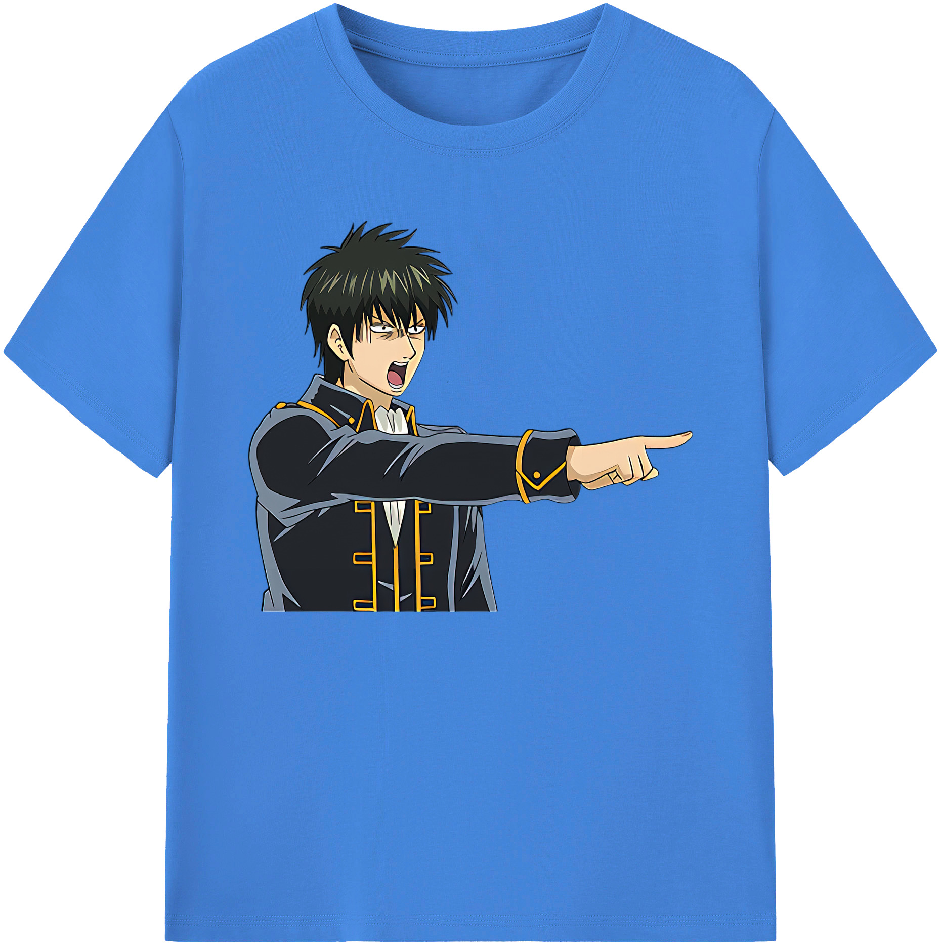 （画像用） ぎんたま 坂田銀時（さかたぎんとき） 神楽 志村新八（しむら しんぱち） GINTAMA Sakata Gintoki Kagura Shimura Shinpachi 綿100％ メンズ半袖Tシャツ｜肌触りやわらか＆通気性
