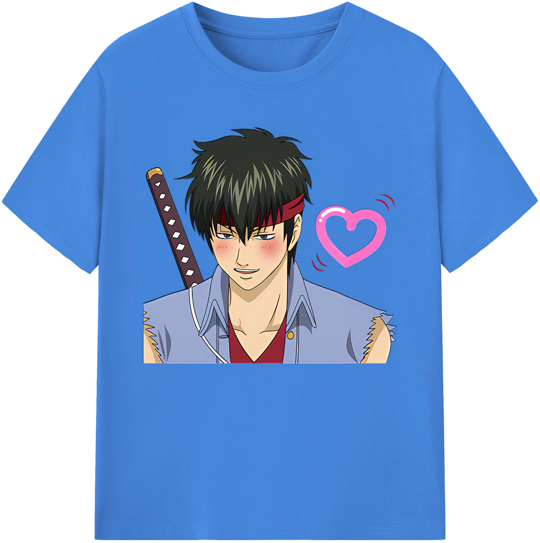 （画像用） ぎんたま 坂田銀時（さかたぎんとき） 神楽 志村新八（しむら しんぱち） GINTAMA Sakata Gintoki Kagura Shimura Shinpachi 綿100％ メンズ半袖Tシャツ｜肌触りやわらか＆通気性