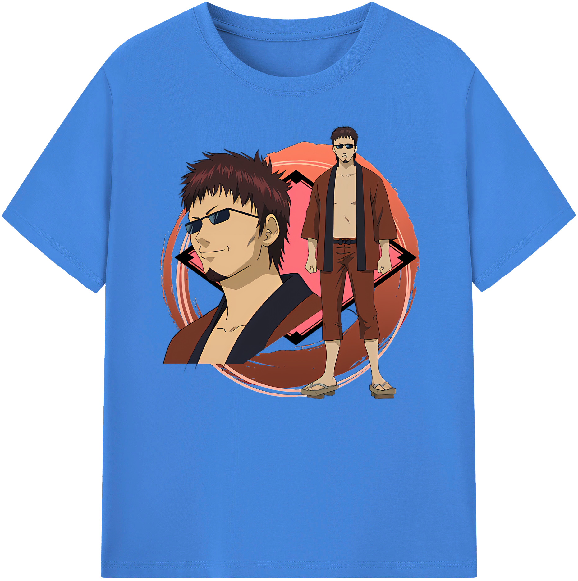 （画像用） ぎんたま 坂田銀時（さかたぎんとき） 神楽 志村新八（しむら しんぱち） GINTAMA Sakata Gintoki Kagura Shimura Shinpachi 綿100％ メンズ半袖Tシャツ｜肌触りやわらか＆通気性