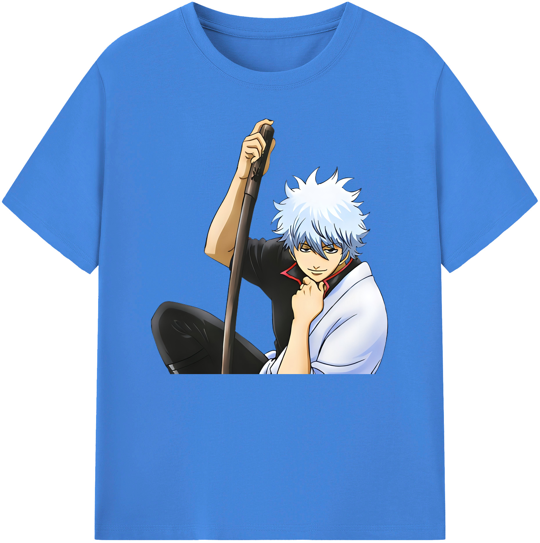 （画像用） ぎんたま 坂田銀時（さかたぎんとき） 神楽 志村新八（しむら しんぱち） GINTAMA Sakata Gintoki Kagura Shimura Shinpachi 綿100％ メンズ半袖Tシャツ｜肌触りやわらか＆通気性