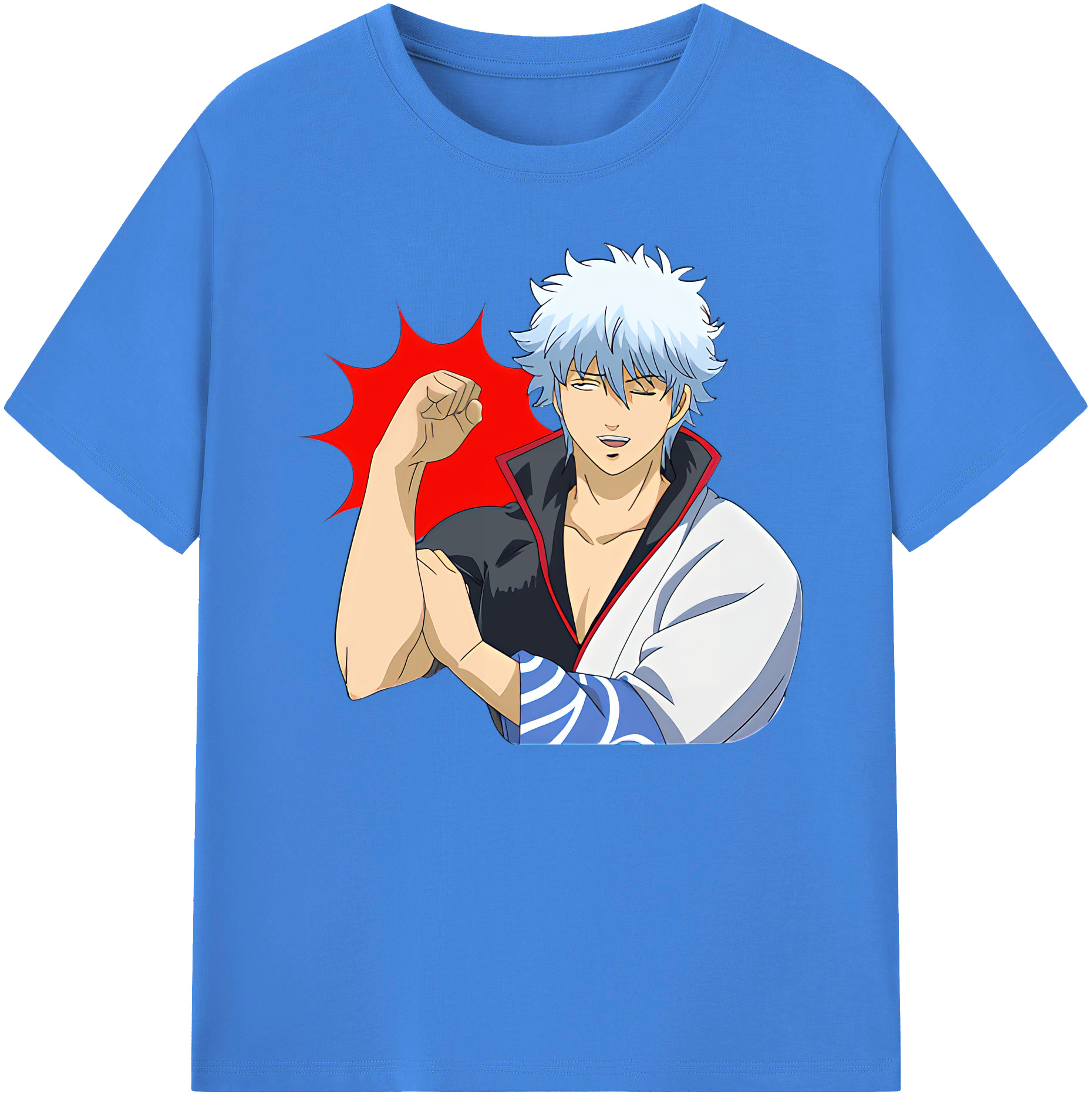 （画像用） ぎんたま 坂田銀時（さかたぎんとき） 神楽 志村新八（しむら しんぱち） GINTAMA Sakata Gintoki Kagura Shimura Shinpachi 綿100％ メンズ半袖Tシャツ｜肌触りやわらか＆通気性