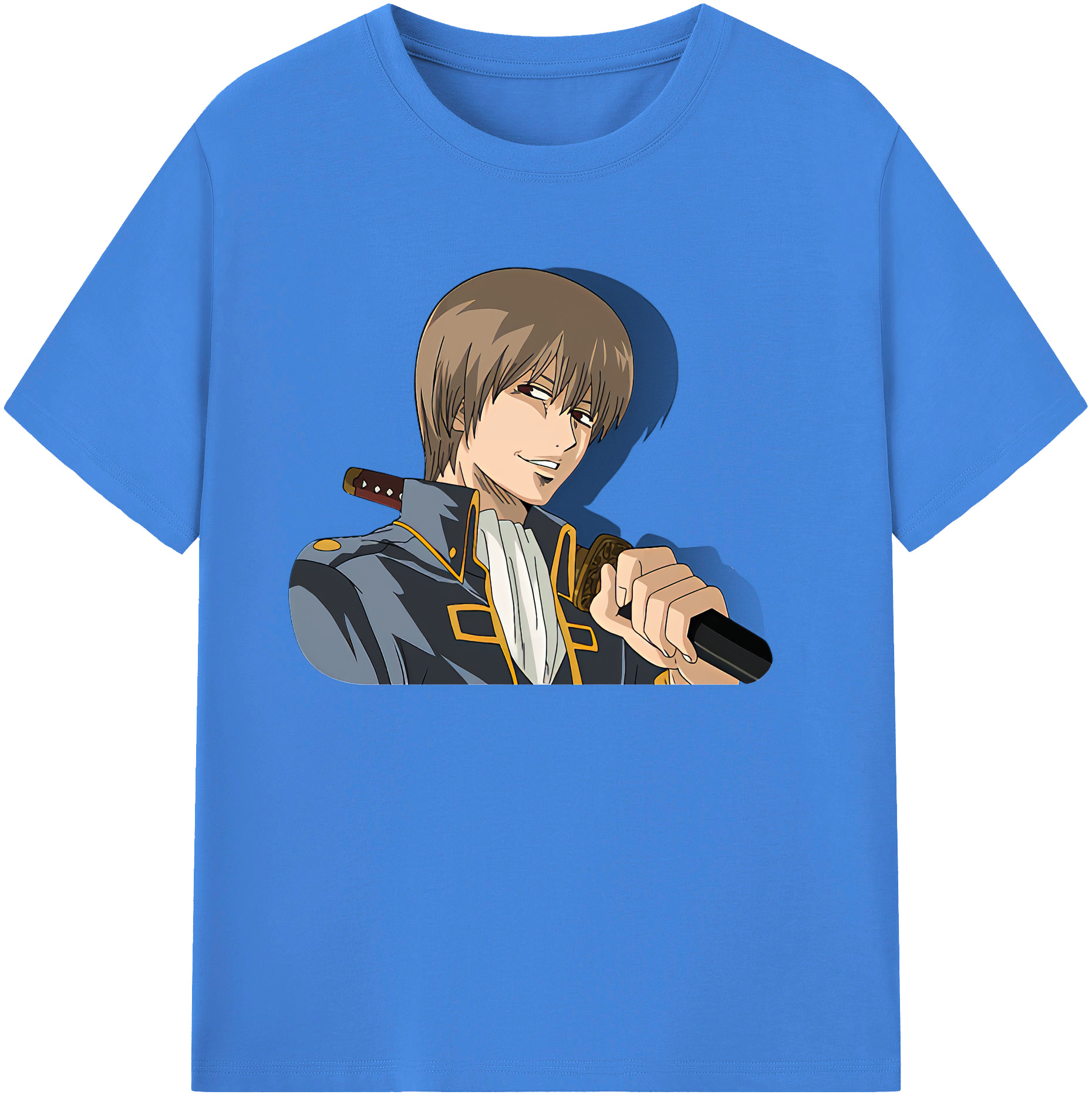 （画像用） ぎんたま 坂田銀時（さかたぎんとき） 神楽 志村新八（しむら しんぱち） GINTAMA Sakata Gintoki Kagura Shimura Shinpachi 綿100％ メンズ半袖Tシャツ｜肌触りやわらか＆通気性